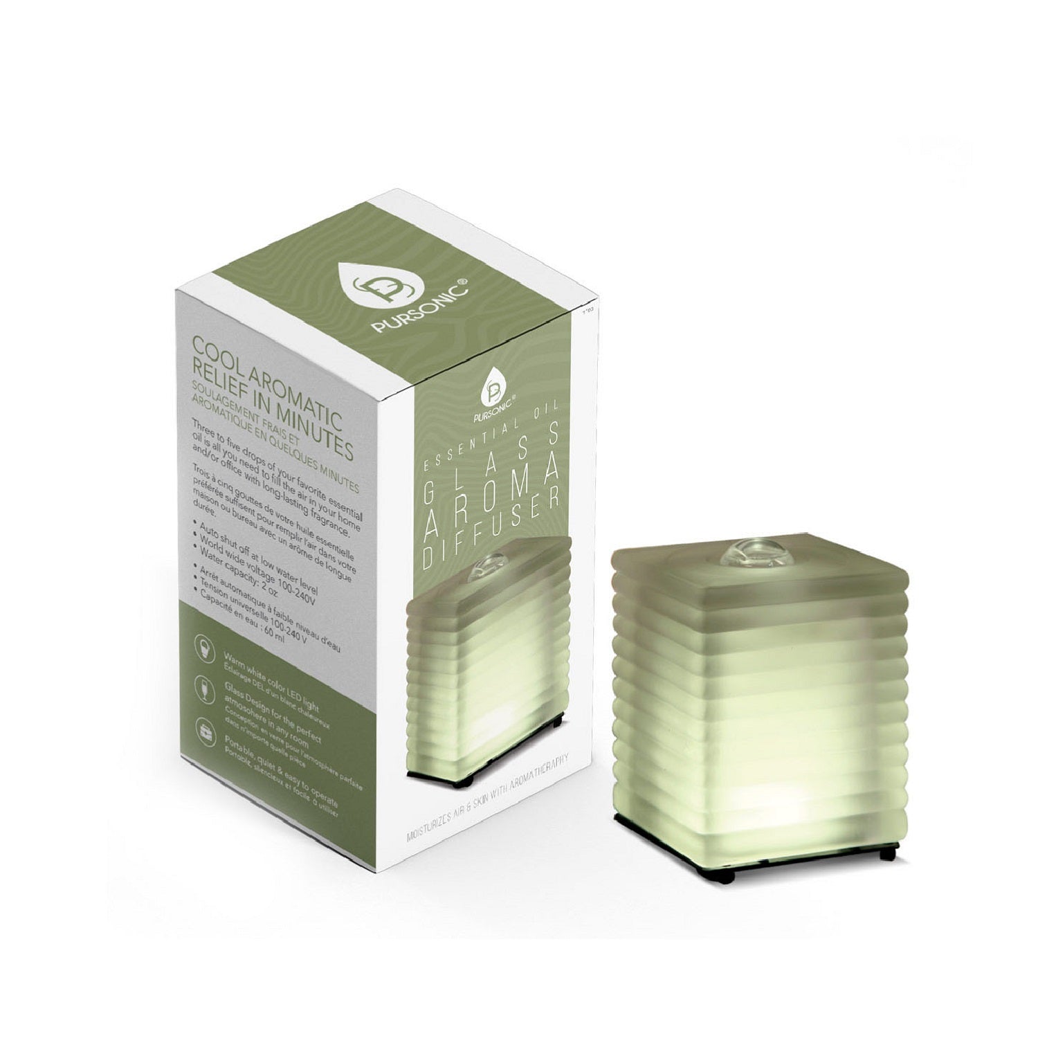 Glass Essential Oil Diffuser by Pursonic