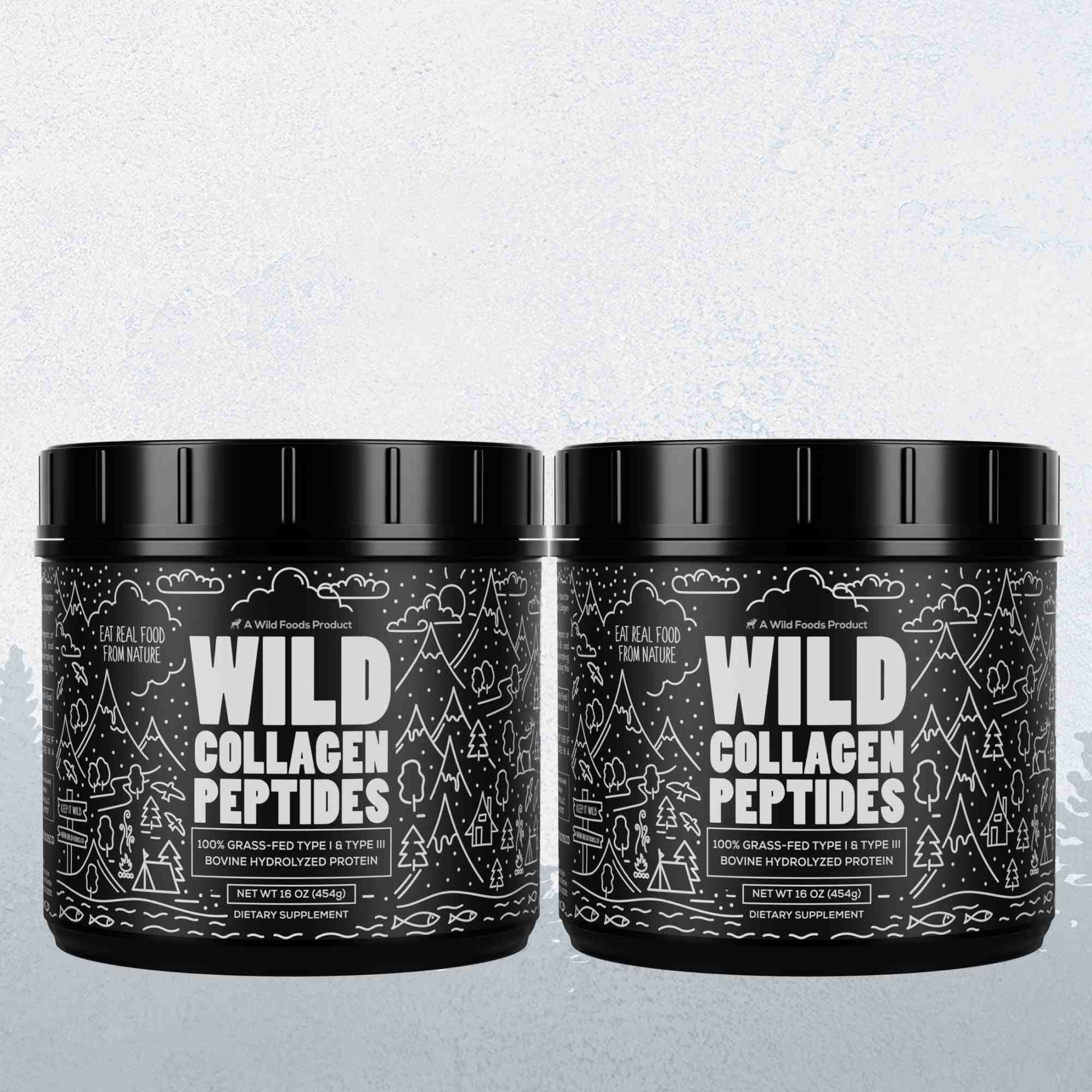 Grass-Fed Collagen Peptides, 41 servings – Skin, Hair & Joint Support Collagen by Wild Foods