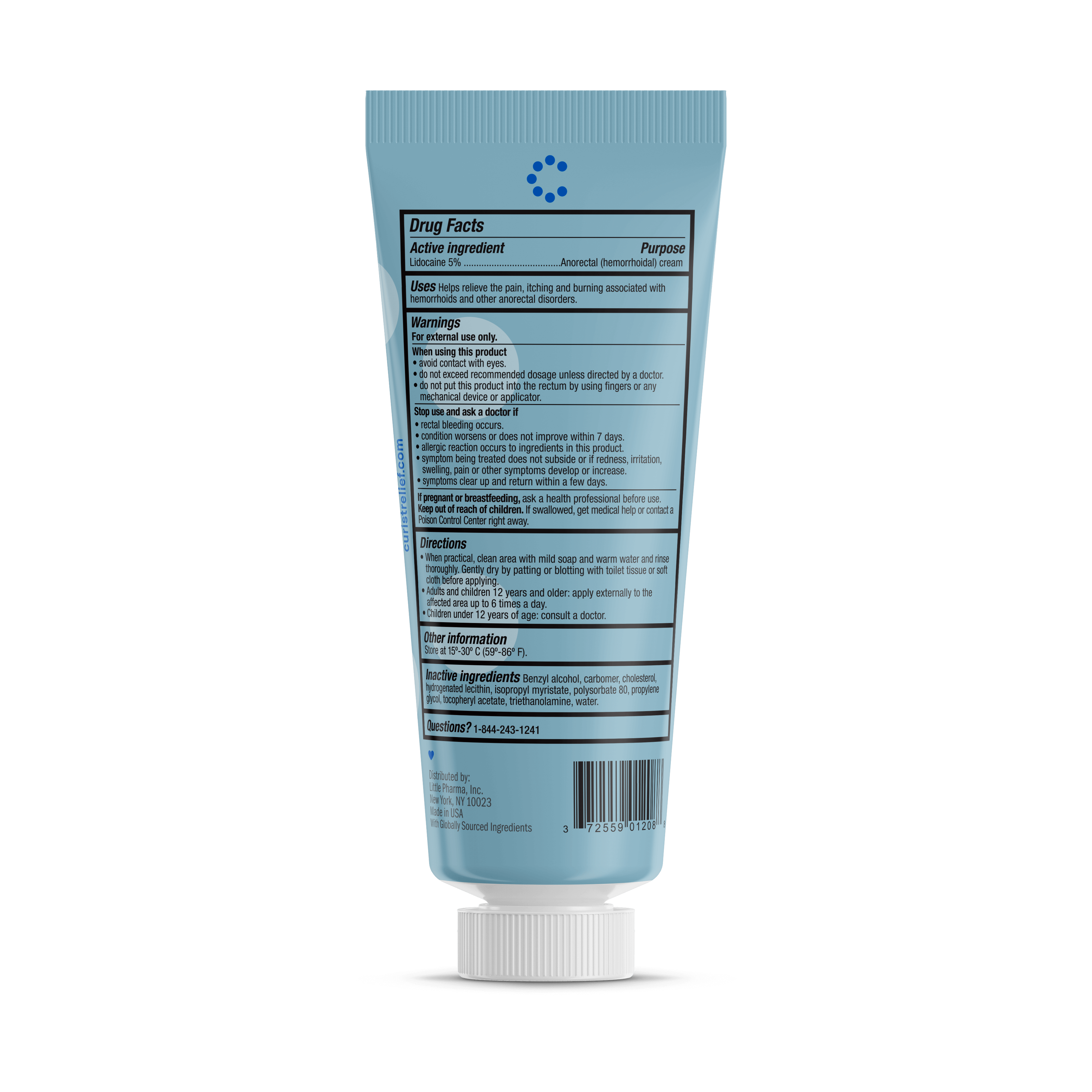 curist lidocaine cream drug facts