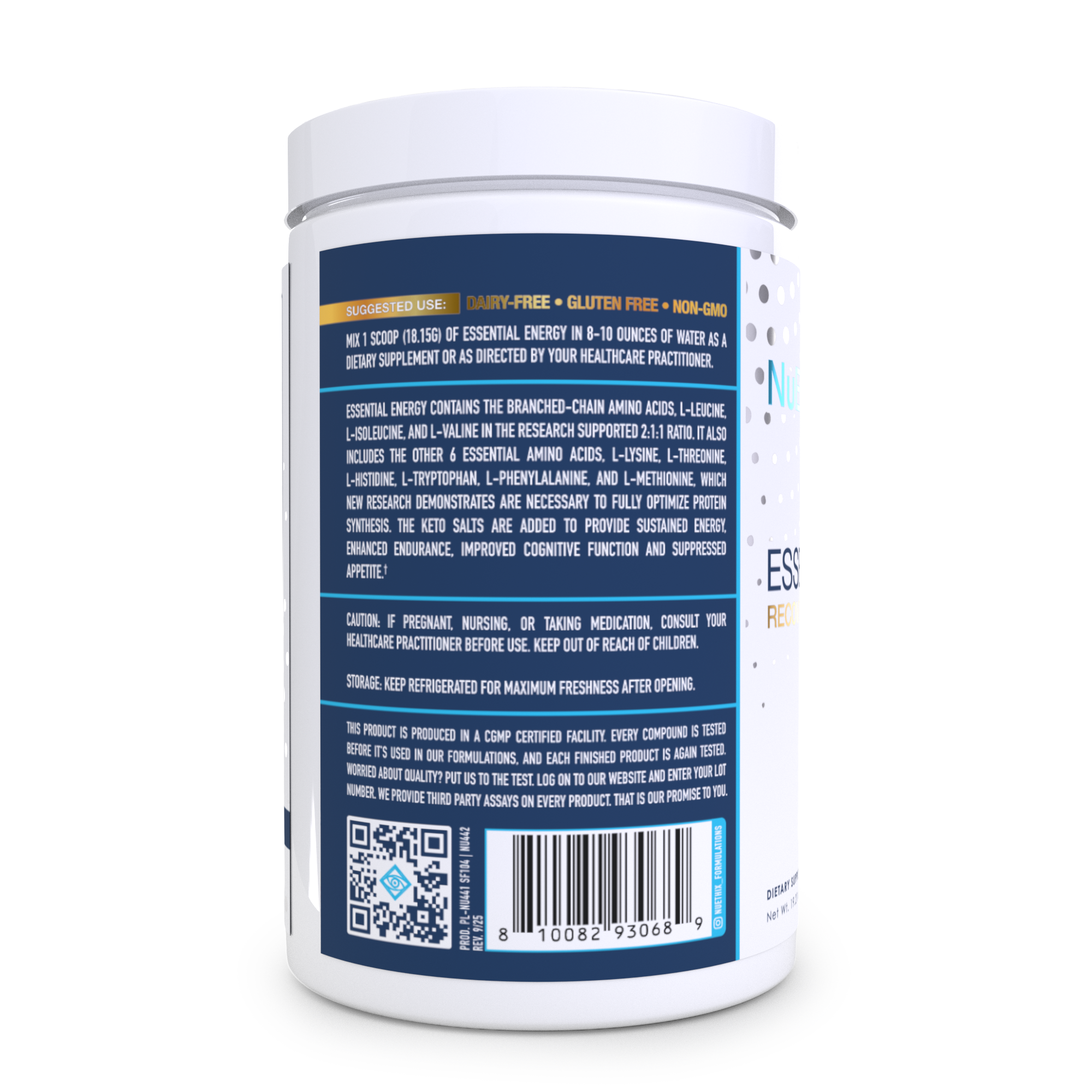 Essential Energy BCAA + EAA + Keto Salts by NuEthix Formulations