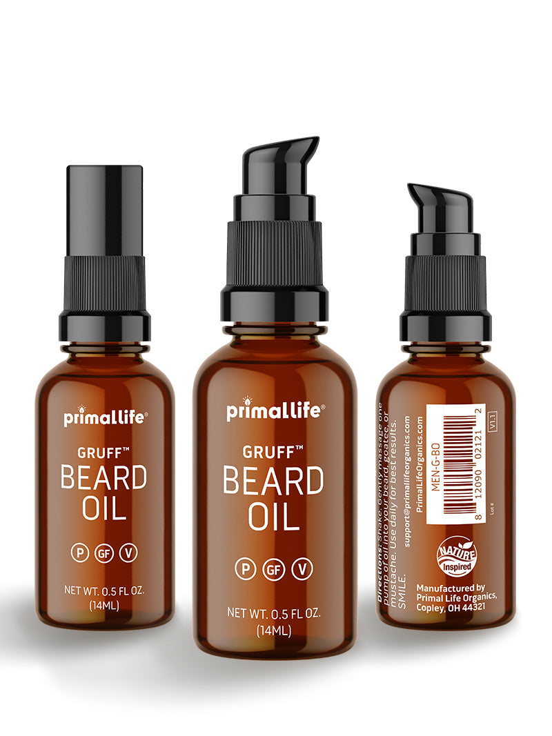 Beard Oil, Gruff by Primal Life Organic II LLC