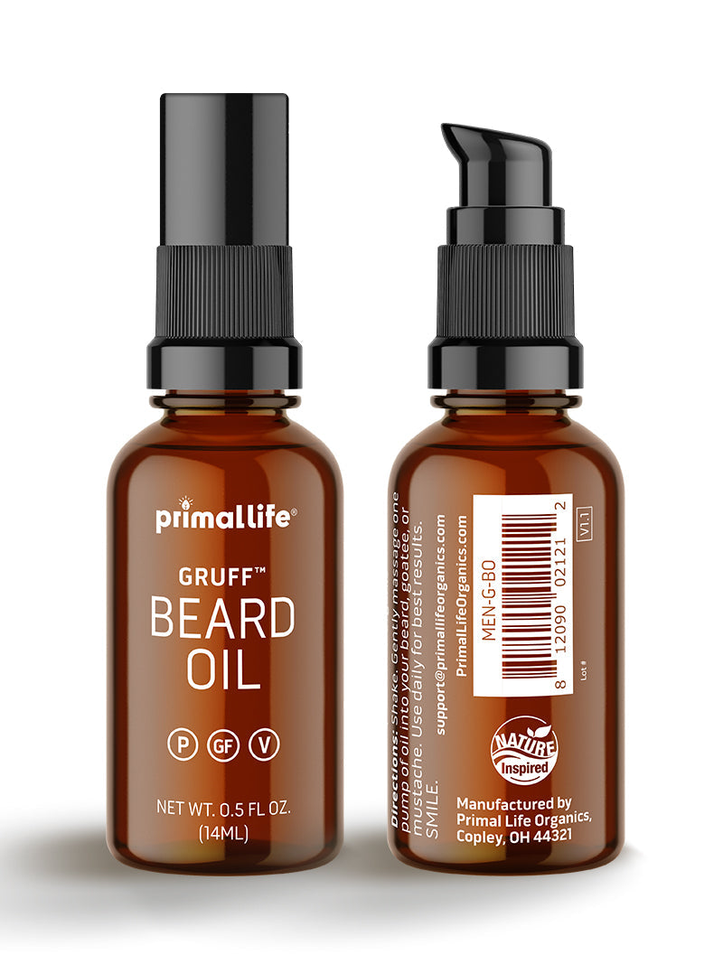 Beard Oil, Gruff by Primal Life Organic II LLC