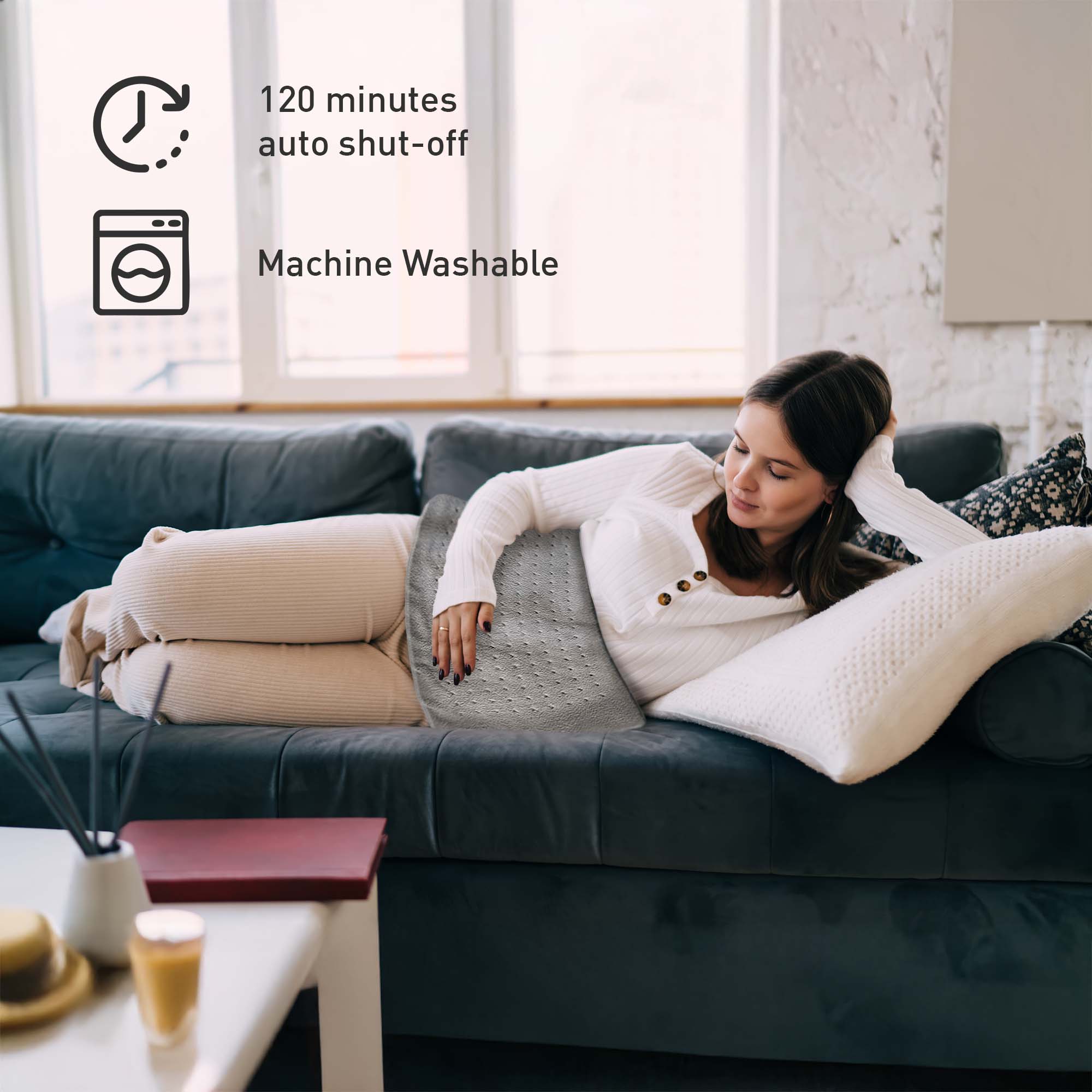 Ultimate Muscle Recovery & Pain Relief Bundle: 6 Speed Massage Gun & Electric Heating Pad by Pursonic