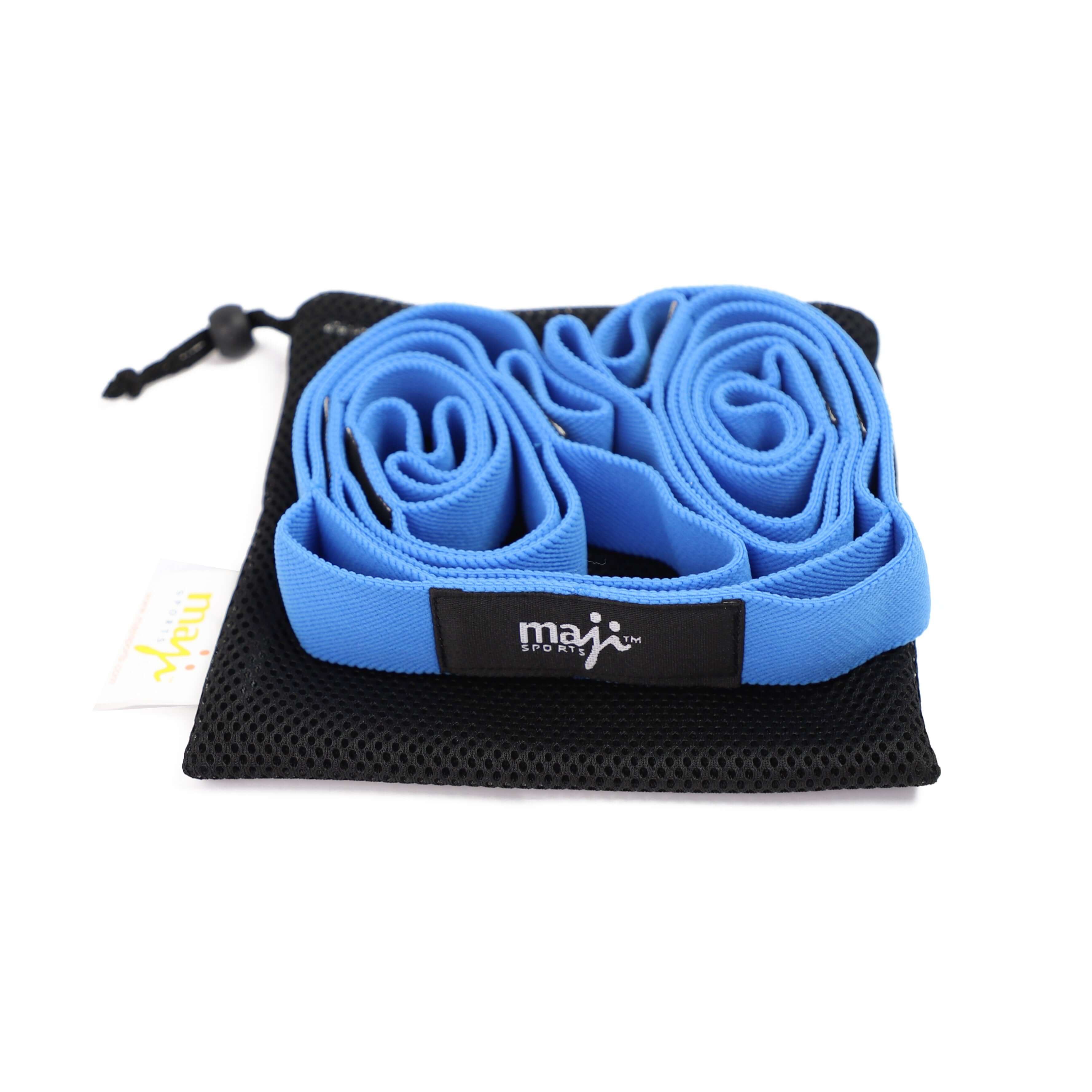 Maji Sports Elastic Yoga Straps With 10 Loops by Jupiter Gear