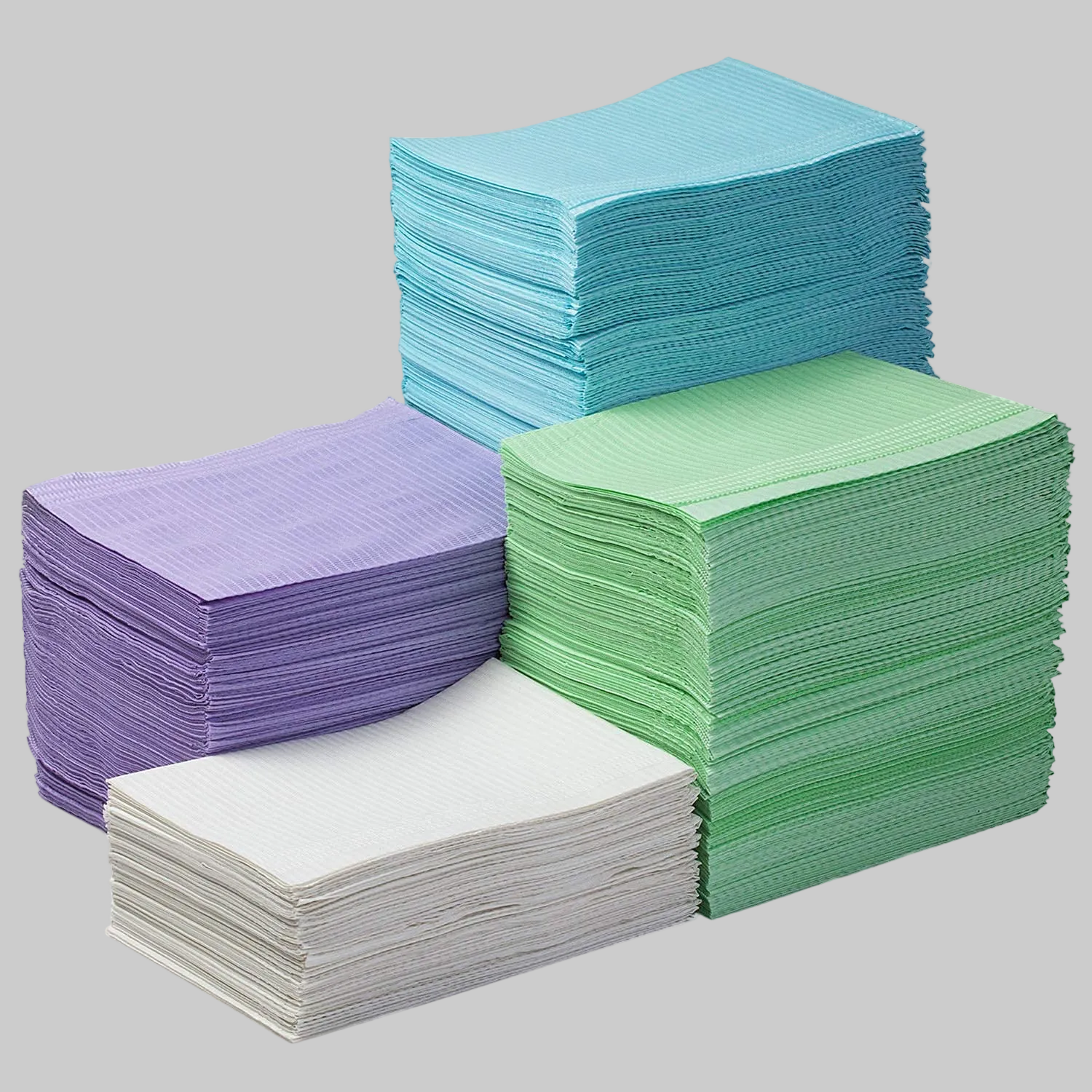 3 Layered Patient Bibs 13"x18" Great Quality and Very Durable