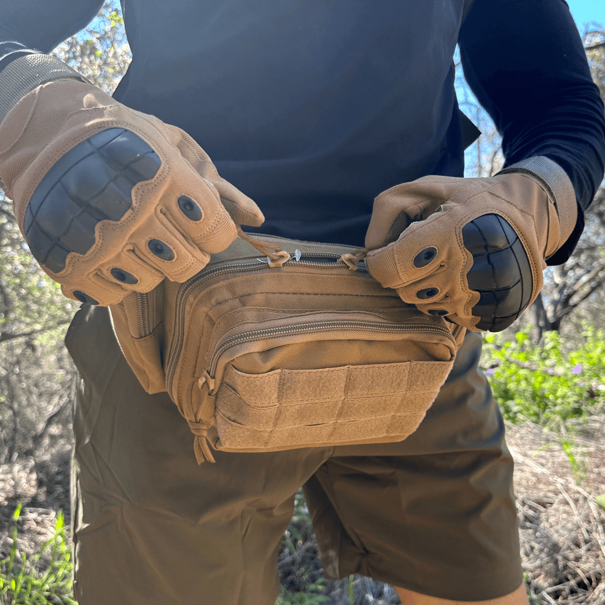 Tactical Military Airsoft Gloves for Outdoor Sports, Paintball, and Motorcycling with Touchscreen Fingertip Capability by Jupiter Gear