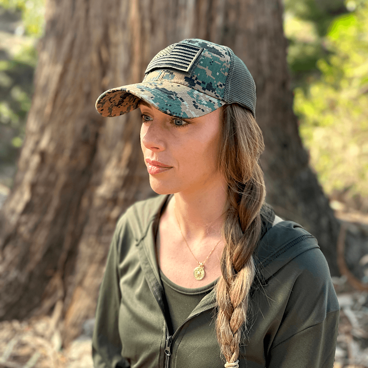 Tactical-Style Patch Hat with Adjustable Strap by Jupiter Gear