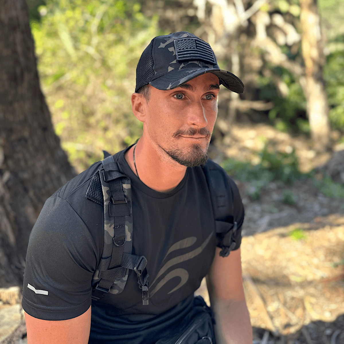 Tactical-Style Patch Hat with Adjustable Strap by Jupiter Gear