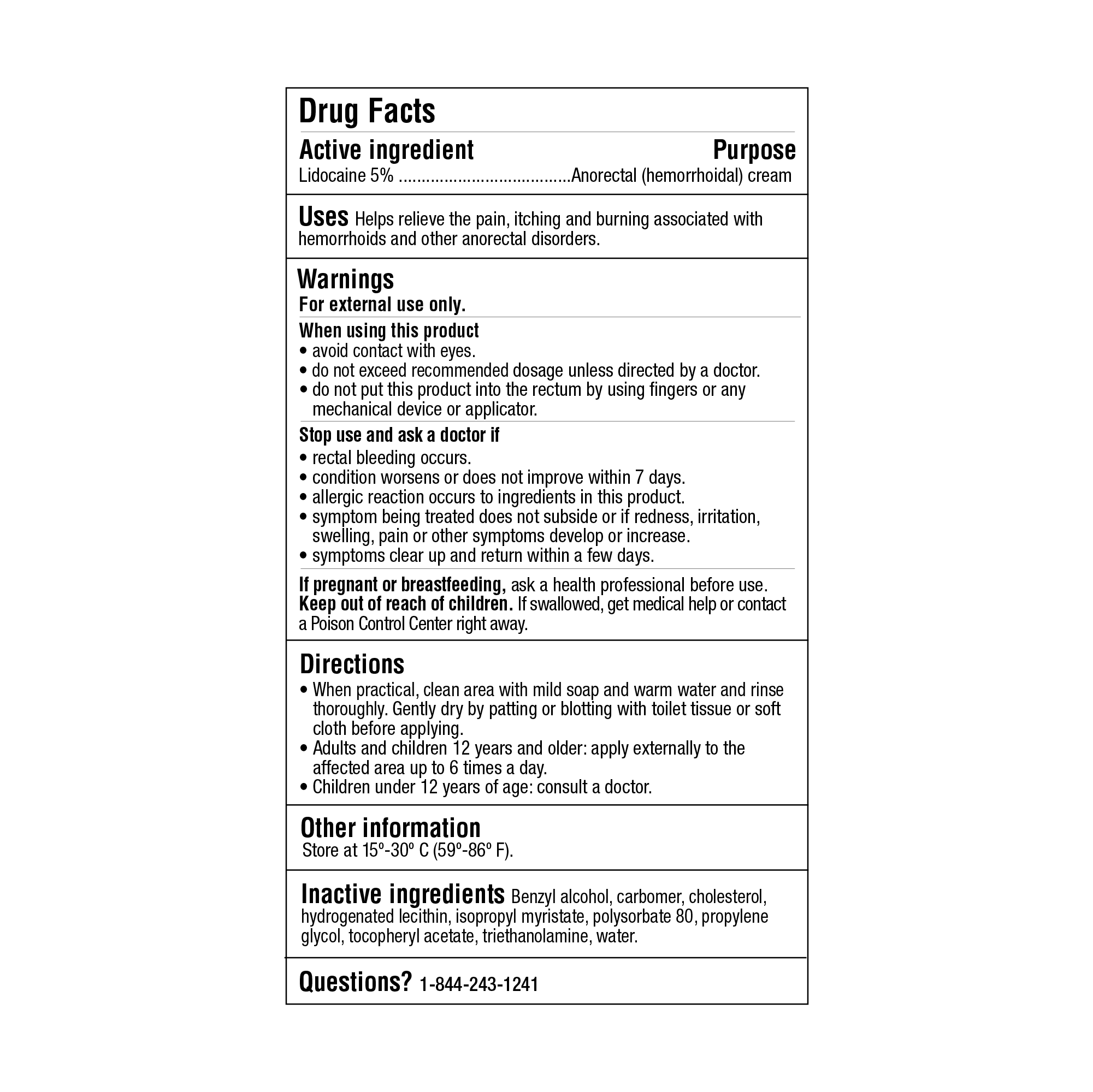 lidocaine drug facts