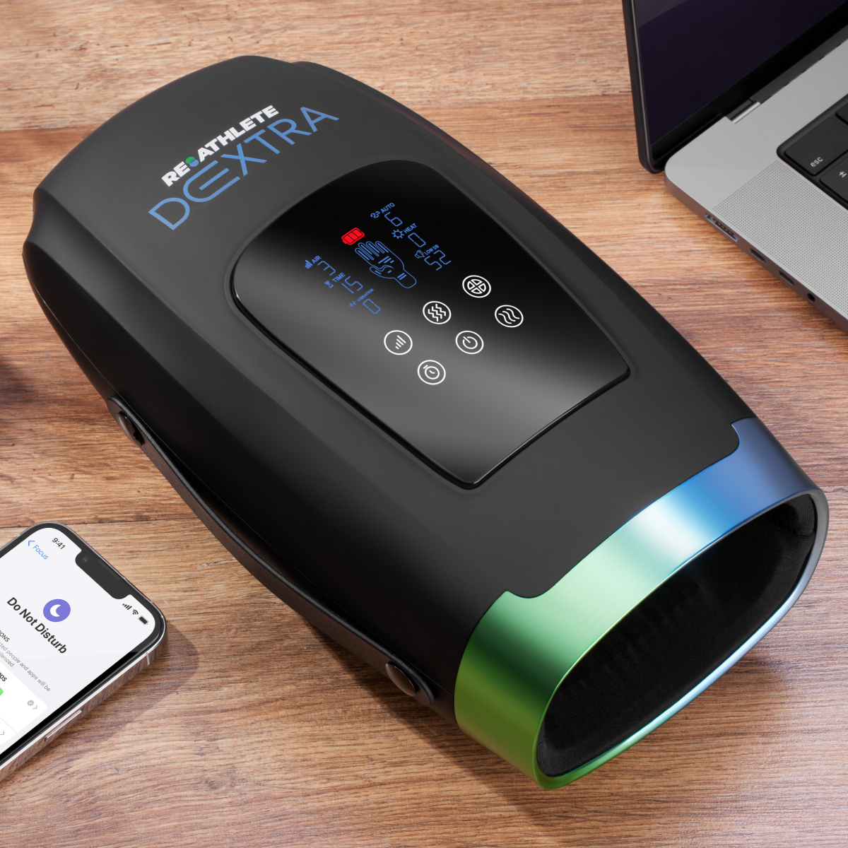 DEXTRA Cordless Hand Massager with Acupressure & Heat by PlayMakar