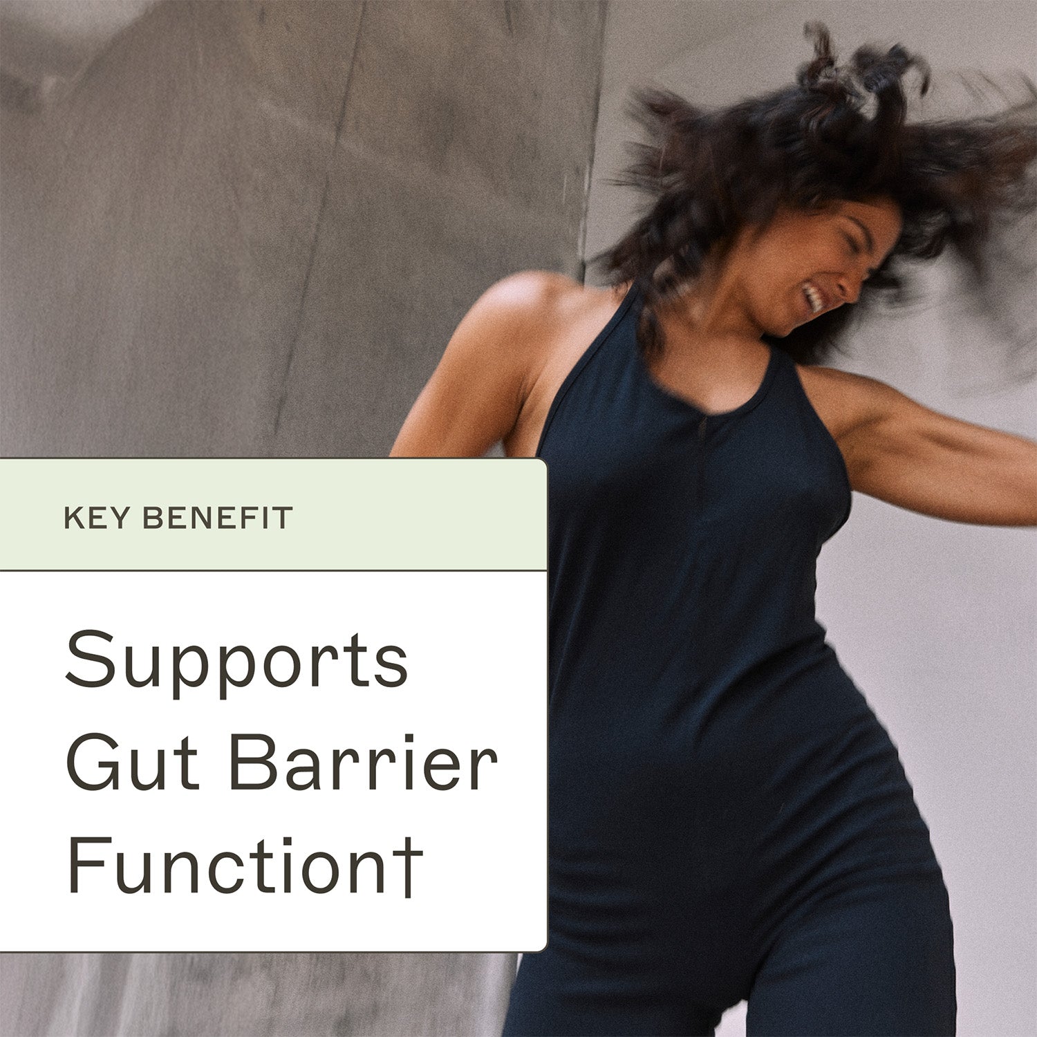 Paleo Protein Unflavored key benefit. Supports Gut Barrier Function†.