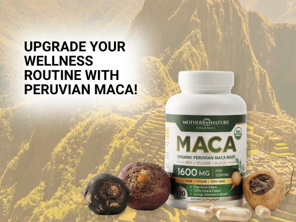USDA Organic Maca Root Capsules by Mother Nature Organics