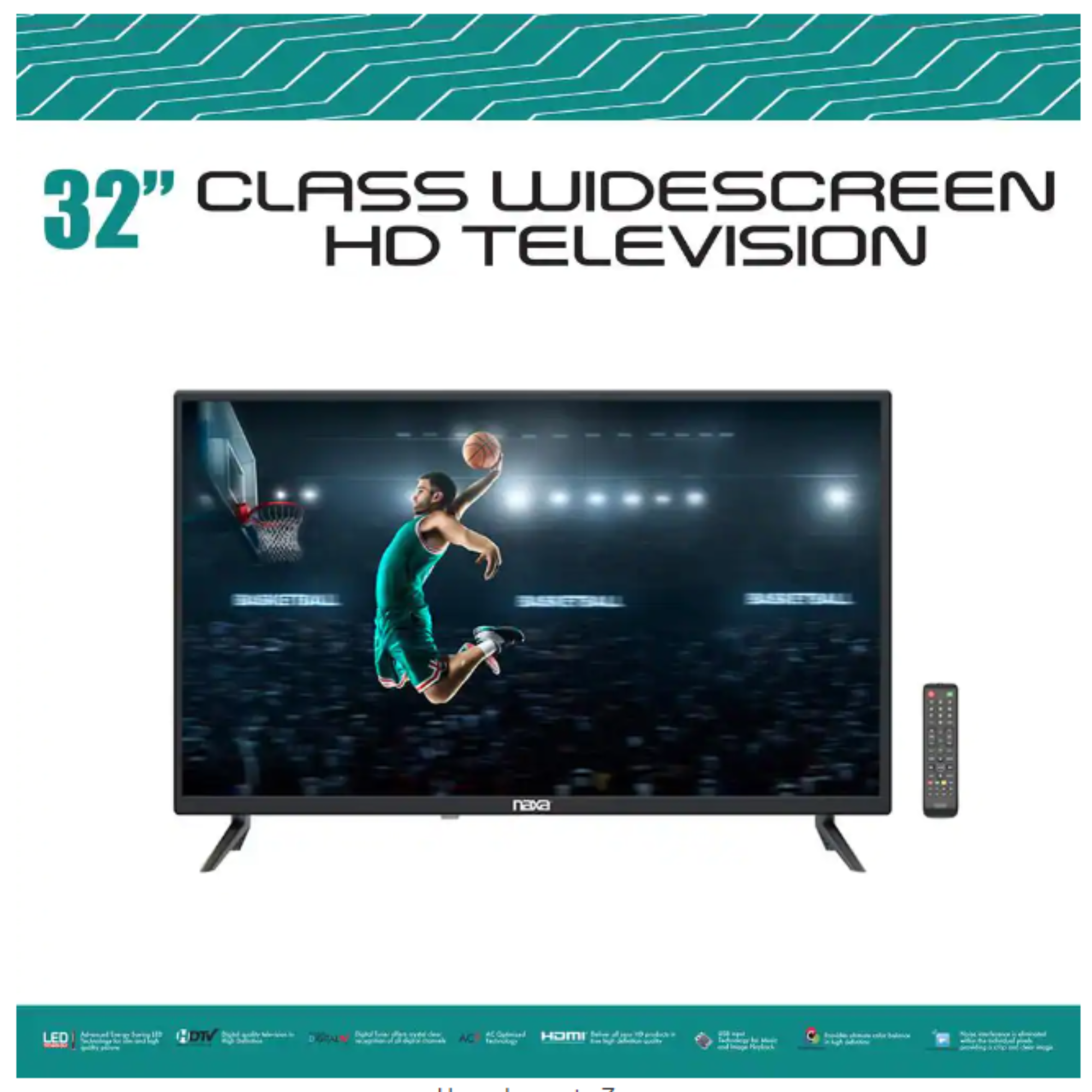 Naxa 32” Class 720p Widescreen LED HD Television by Jupiter Gear