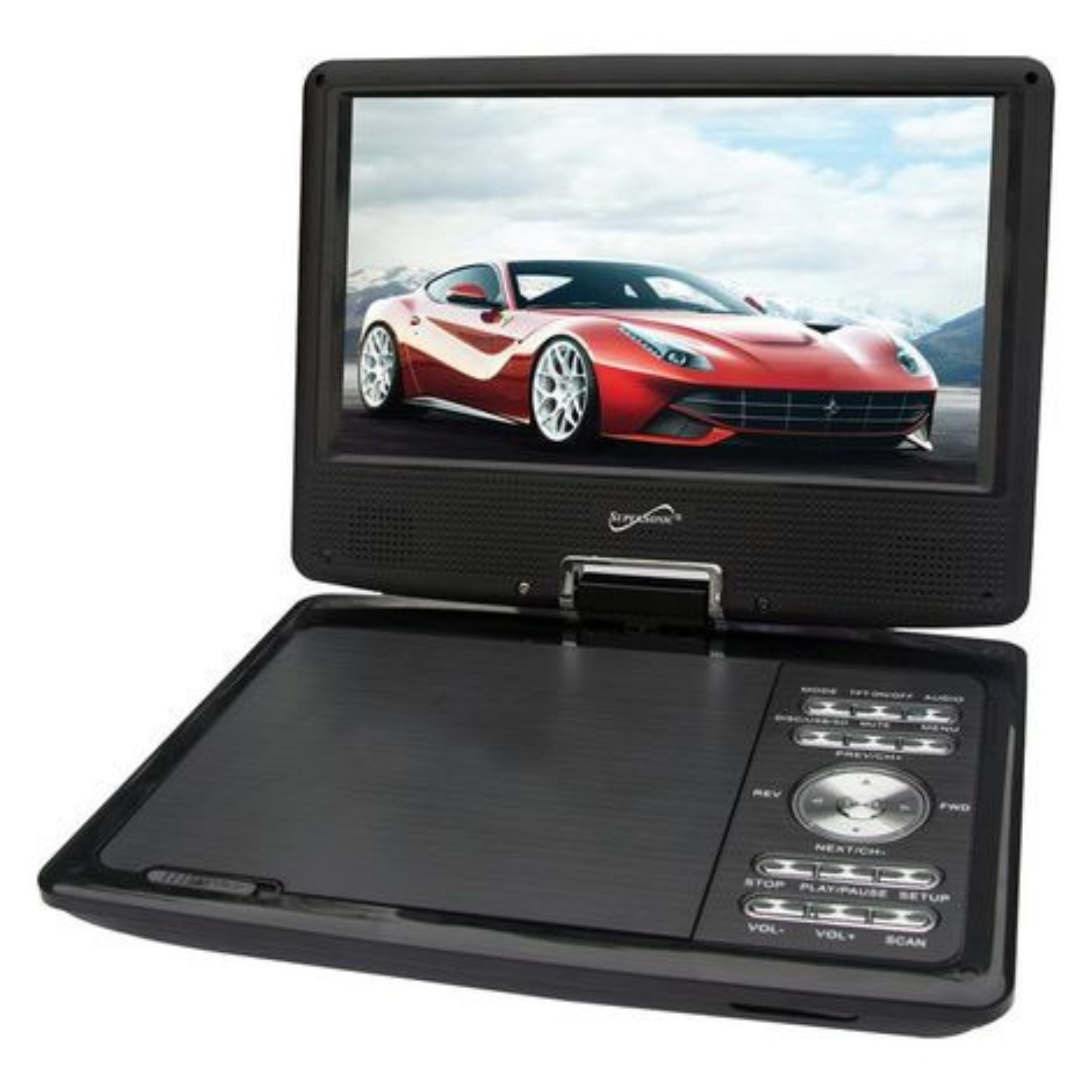 Supersonic 9" Portable DVD Player With Digital TV, USB/SD Inputs and Swivel Display by Jupiter Gear