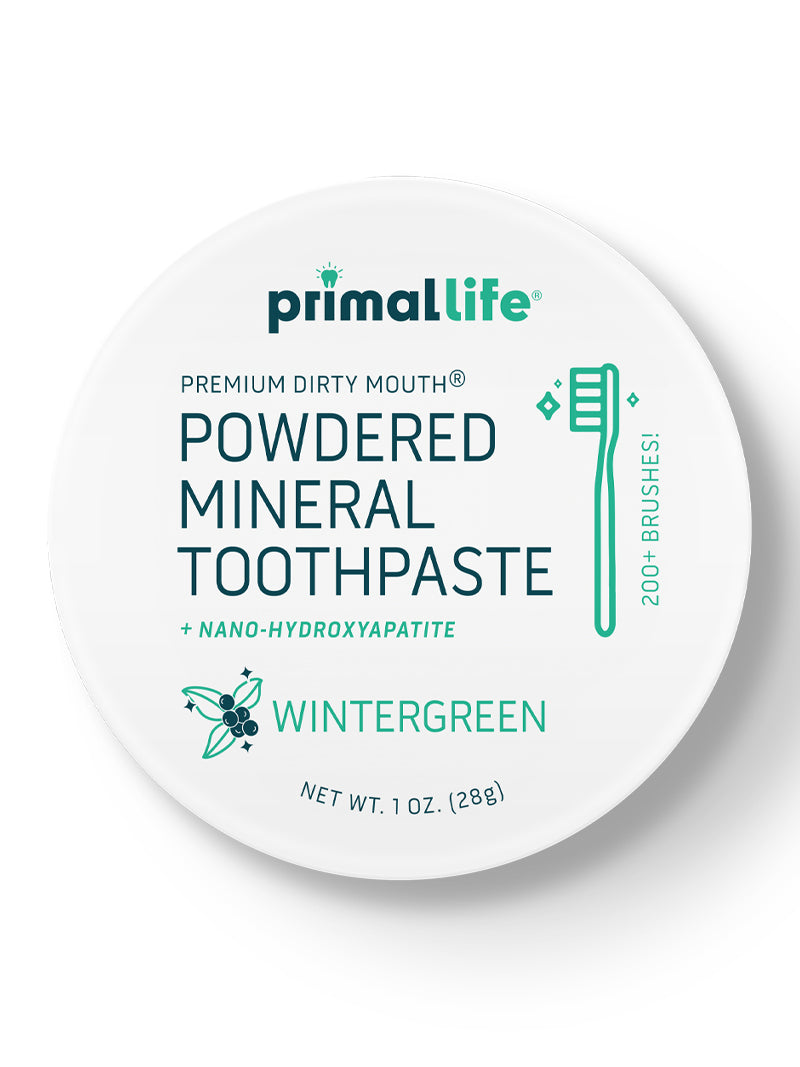 Toothpowder / Powdered Mineral Toothpaste by Primal Life Organic II LLC