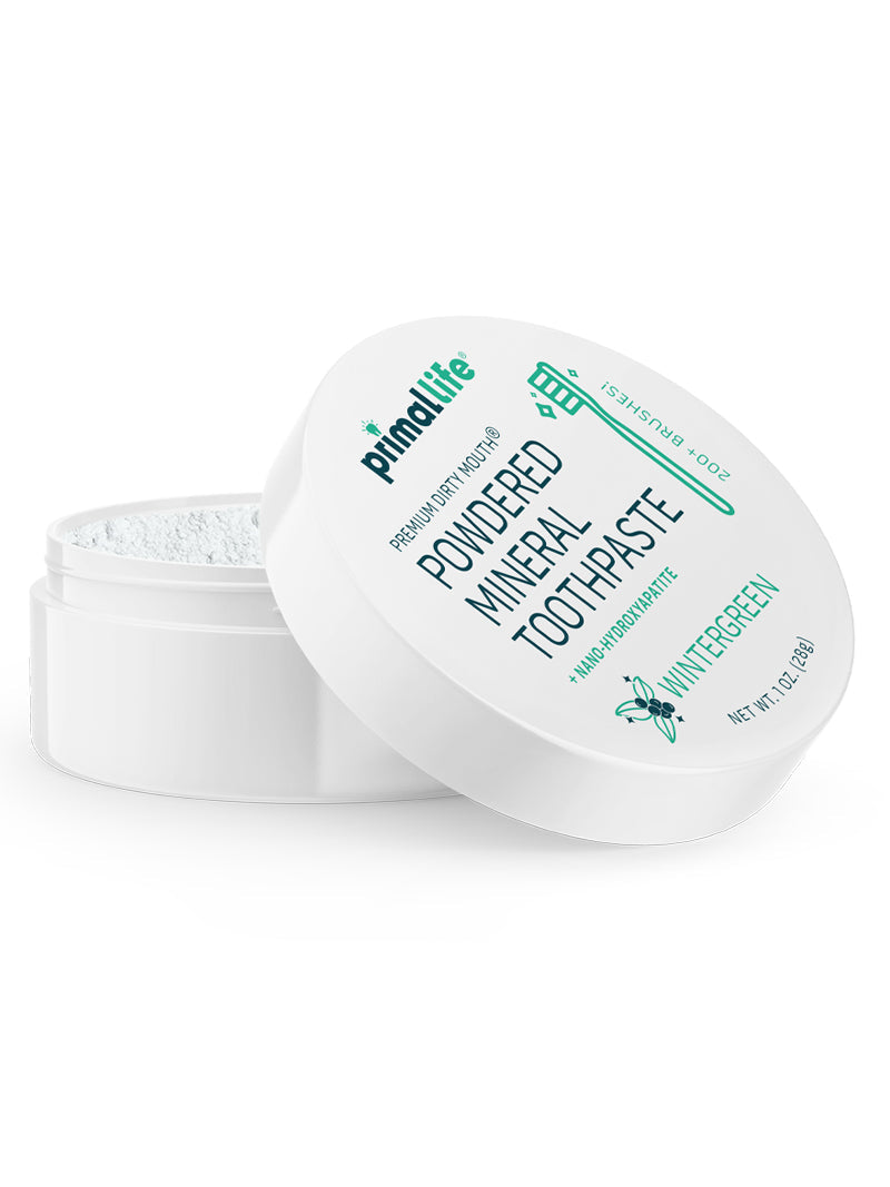 Toothpowder / Powdered Mineral Toothpaste by Primal Life Organic II LLC
