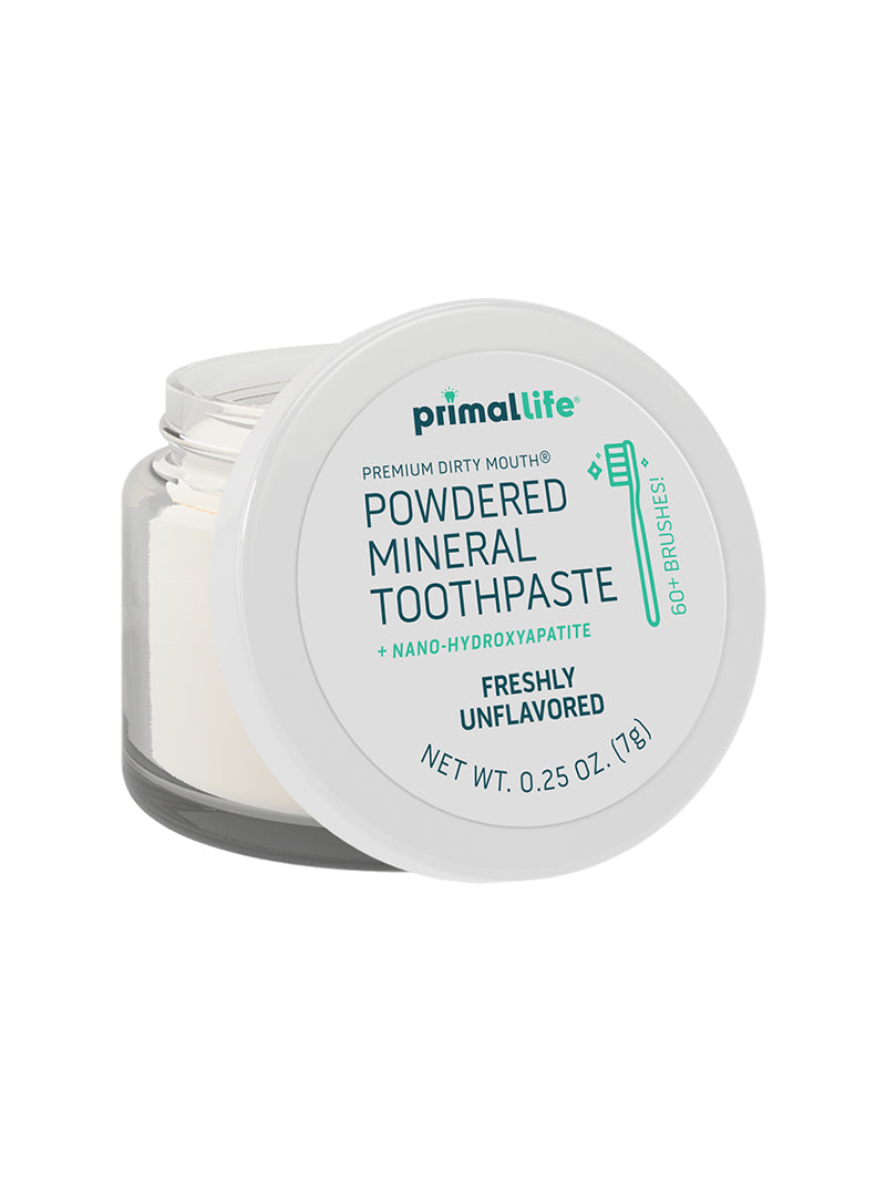 Toothpowder / Powdered Mineral Toothpaste by Primal Life Organic II LLC