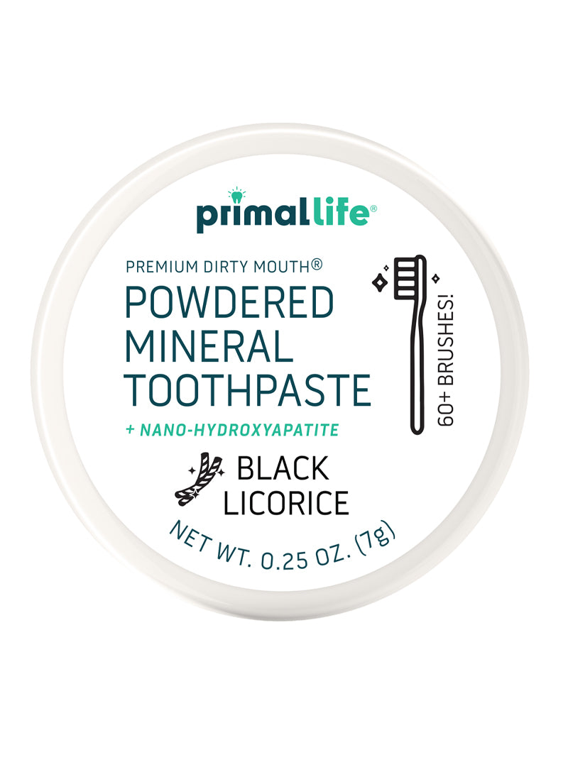 Toothpowder / Powdered Mineral Toothpaste by Primal Life Organic II LLC