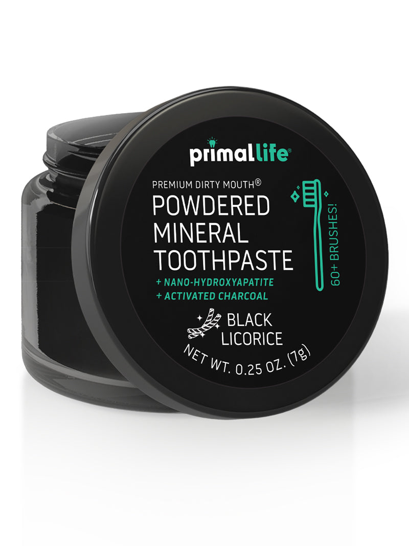 Toothpowder / Powdered Mineral Toothpaste by Primal Life Organic II LLC