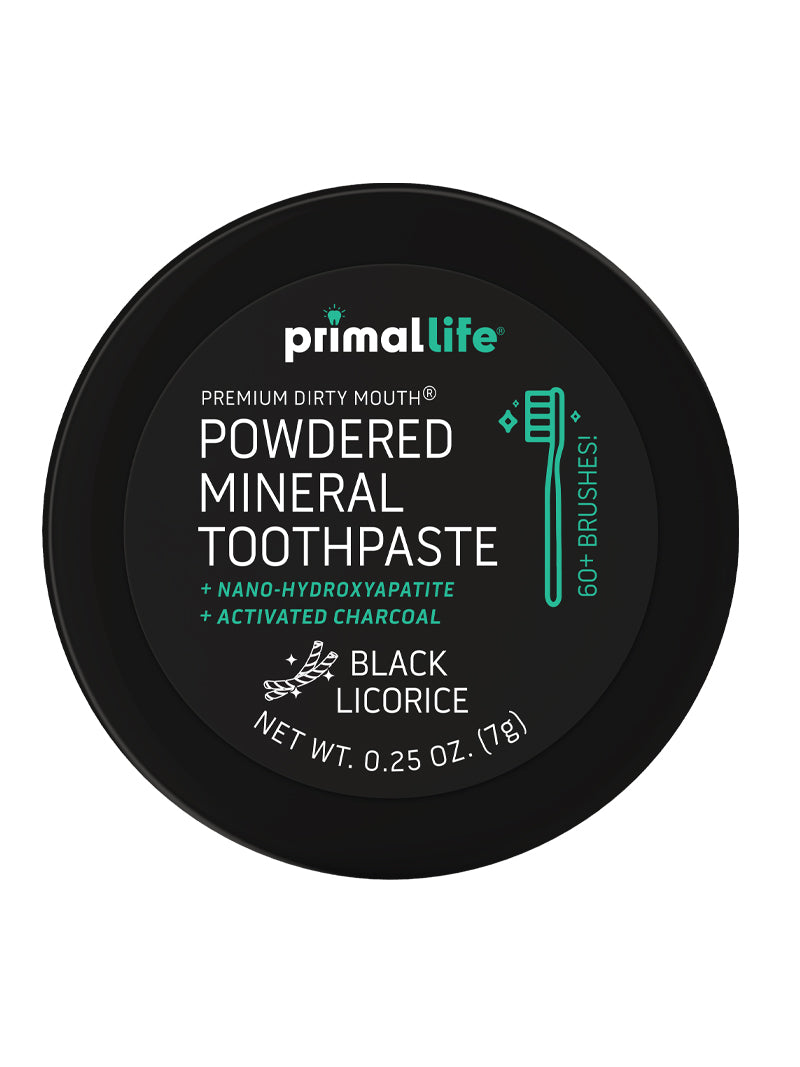 Toothpowder / Powdered Mineral Toothpaste by Primal Life Organic II LLC