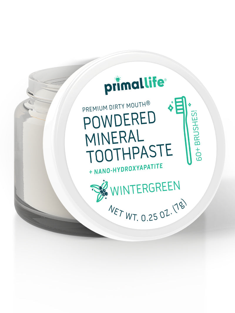 Toothpowder / Powdered Mineral Toothpaste by Primal Life Organic II LLC