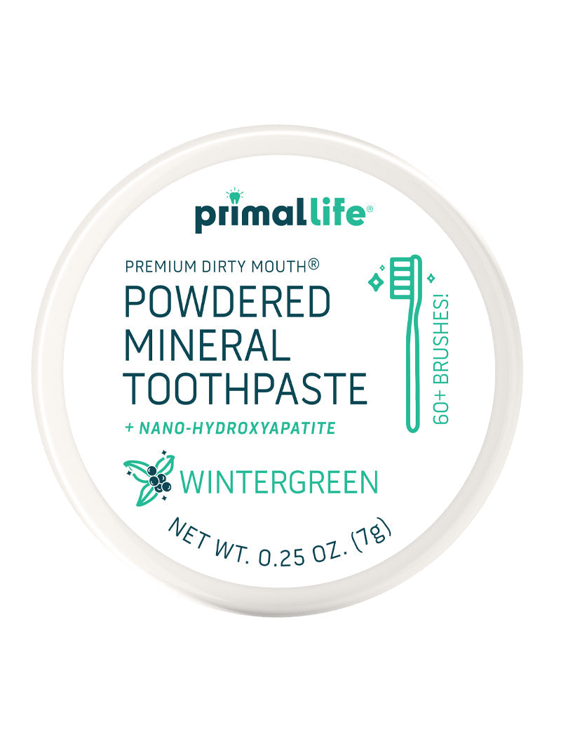 Toothpowder / Powdered Mineral Toothpaste by Primal Life Organic II LLC