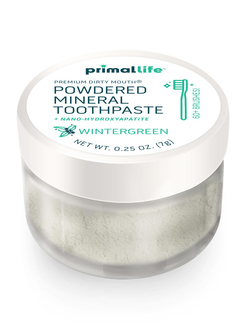 Toothpowder / Powdered Mineral Toothpaste by Primal Life Organic II LLC