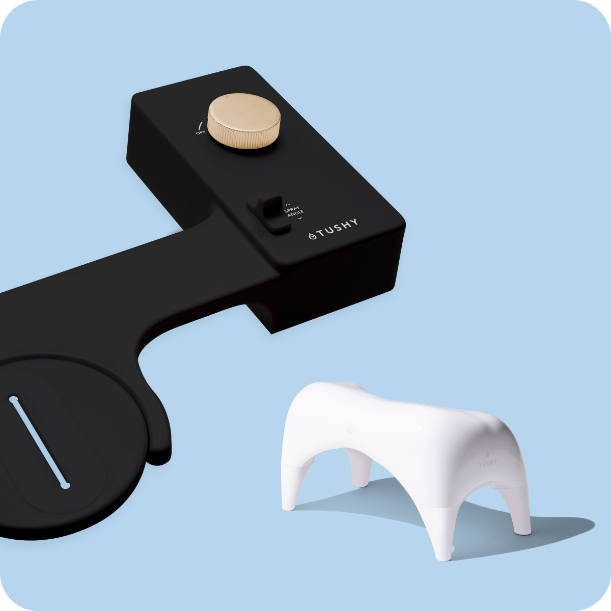 White with Noir Bundle Knob