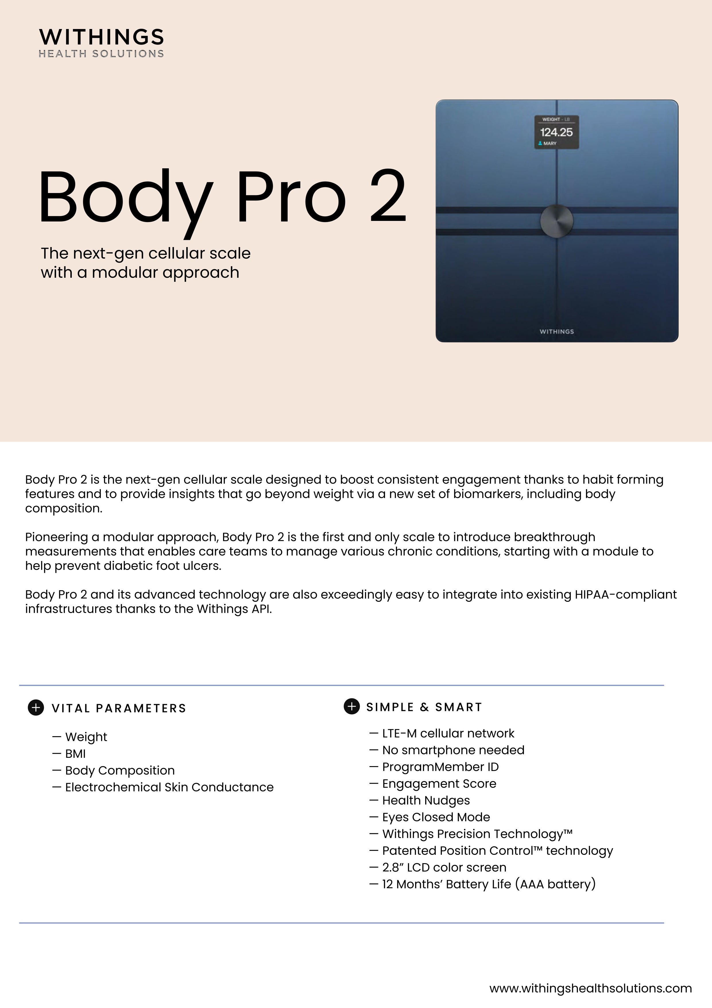 Withings Body Pro 2