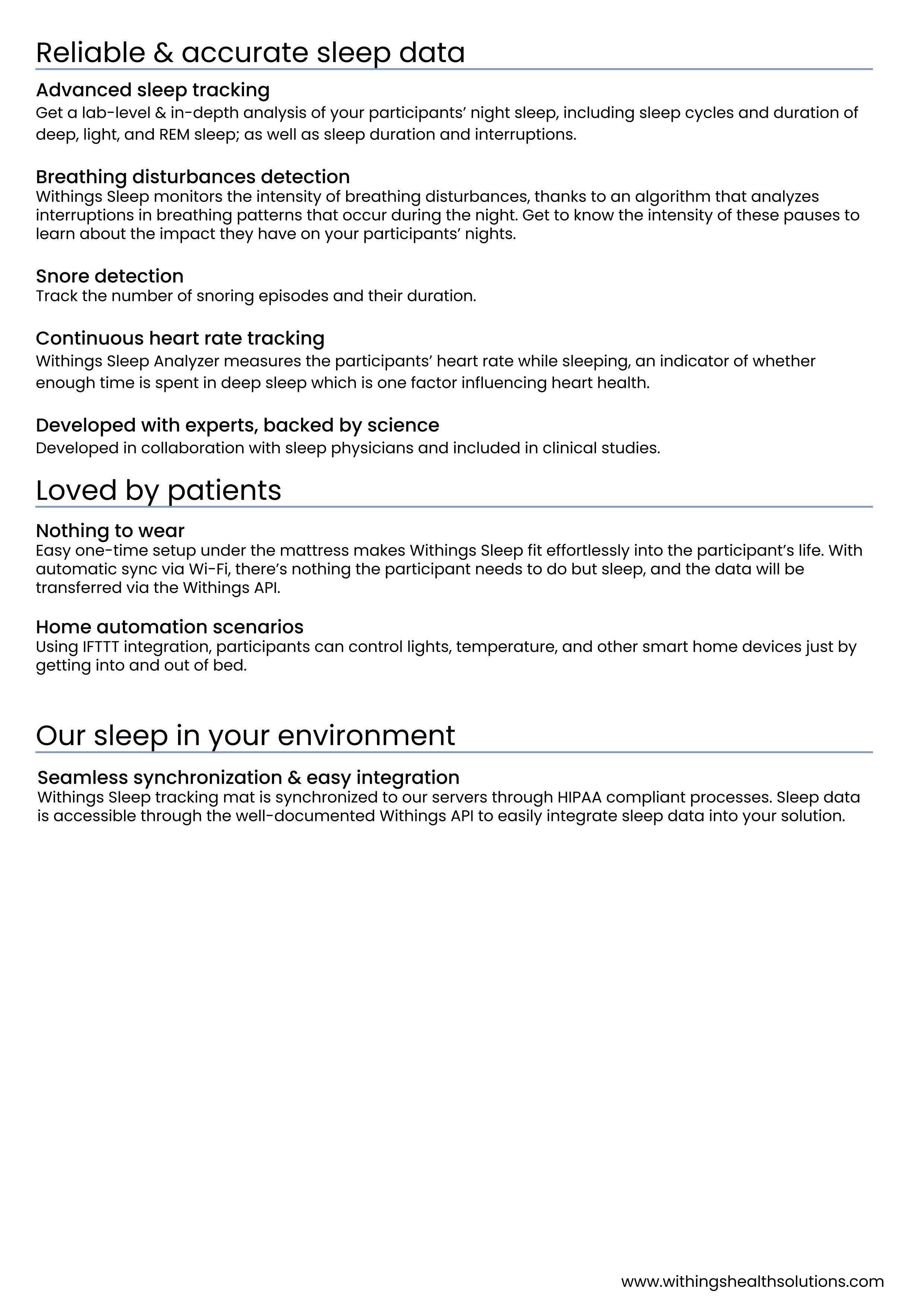 Withings Sleep Tracking Mat