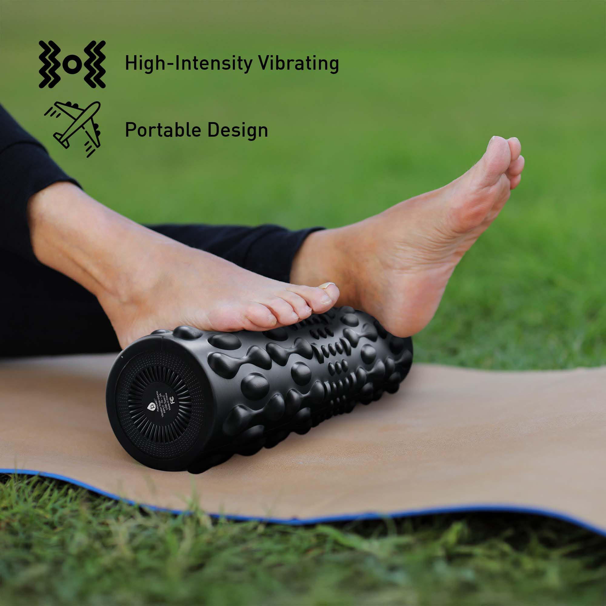 High-Intensity Vibrating Foam Roller for Deep Muscle Relief by Pursonic
