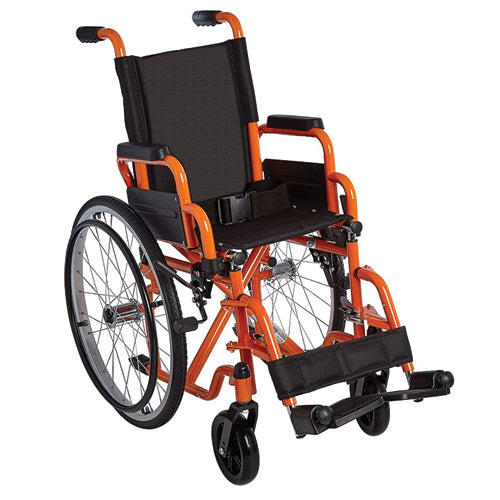 Ziggo Wheelchair Lightweight Folding 12 Orange