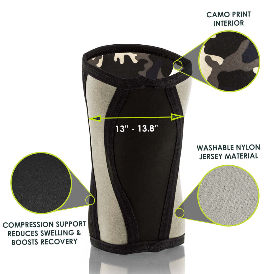 ProsourceFit Knee Sleeve Grey by Jupiter Gear