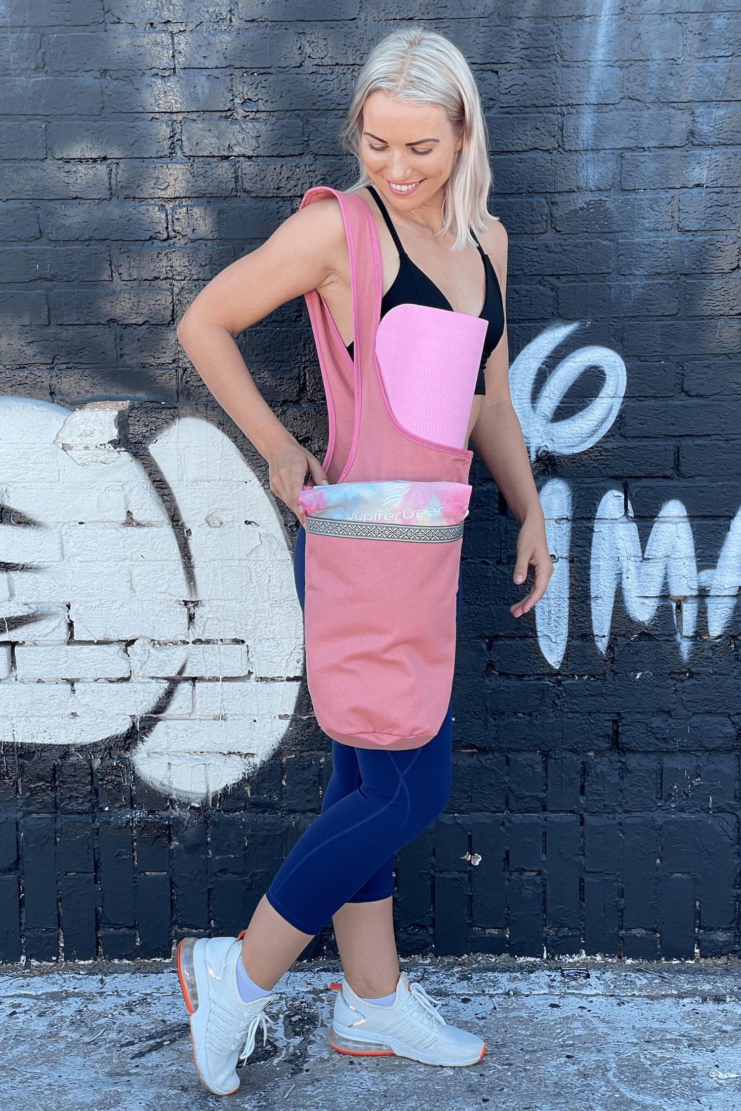 JupiterGear Yoga Mat Carrying Tote Bag with Large Pockets by Jupiter Gear