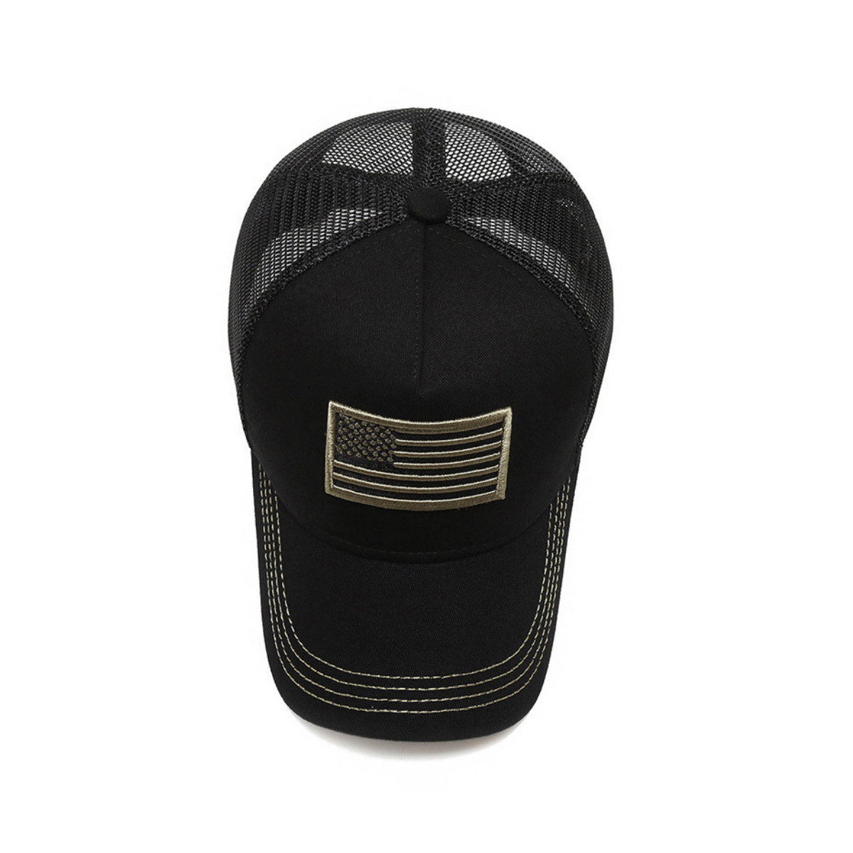 American Flag Trucker Hat with Adjustable Strap by Jupiter Gear