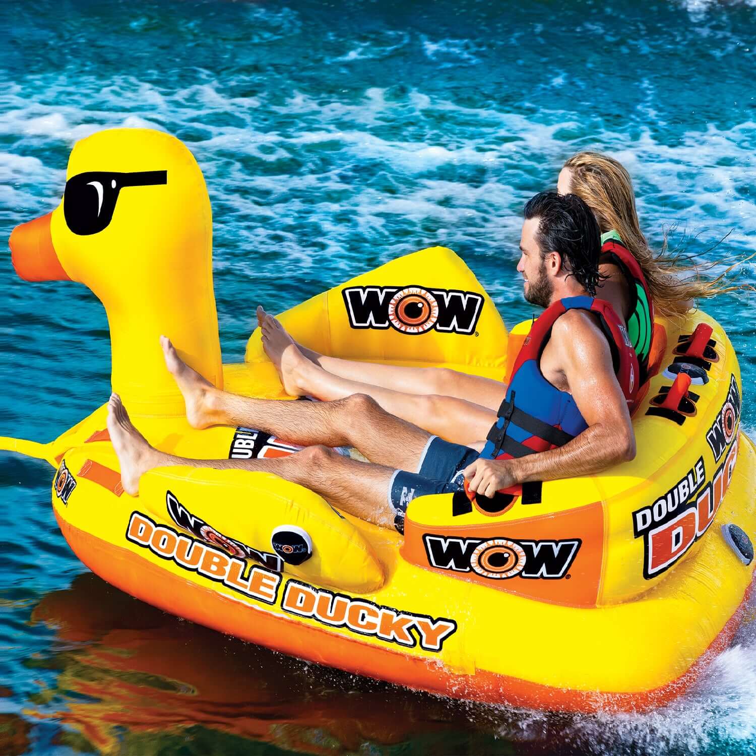 WOW Sports Double Ducky 2P Towable (19-1050) by Jupiter Gear