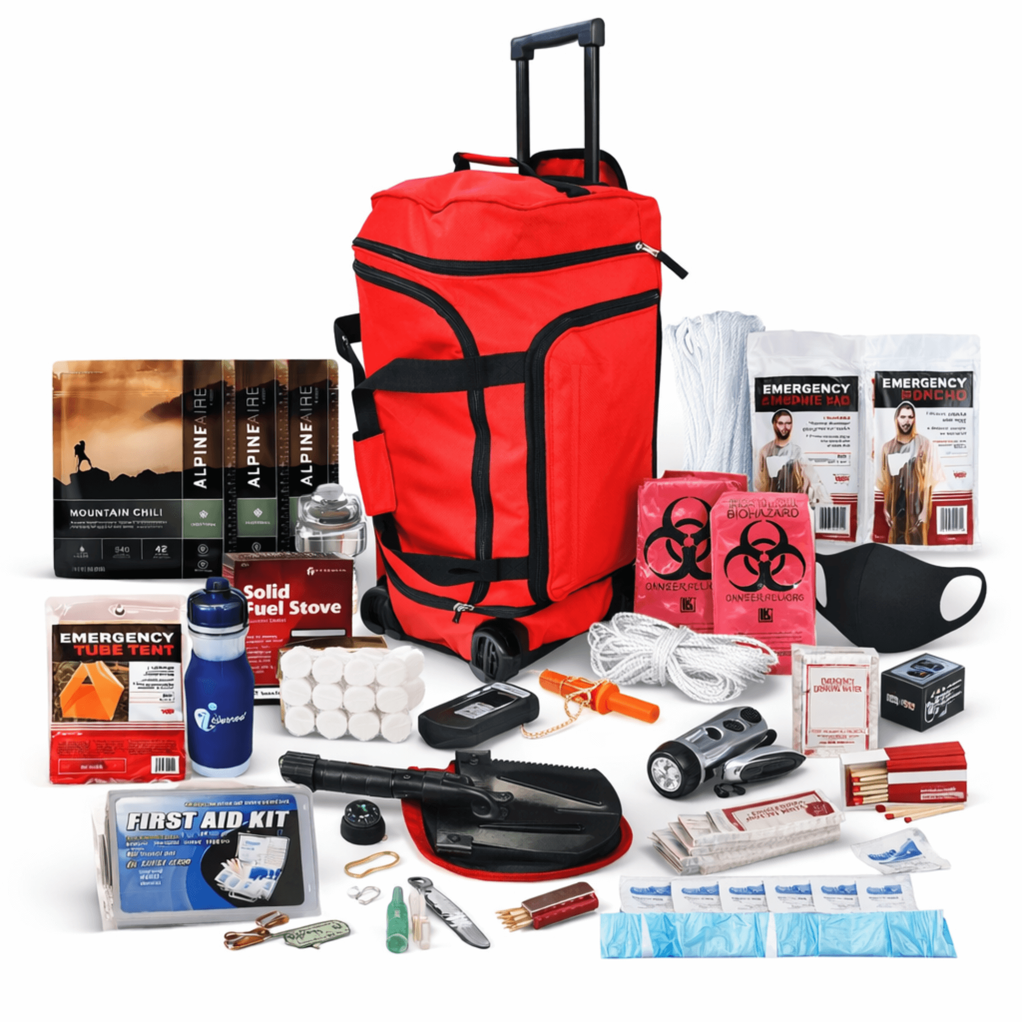 WSK 14-Day Deluxe Food Storage Emergency Survival Kit with Rolling Bag - Jupiter Gear