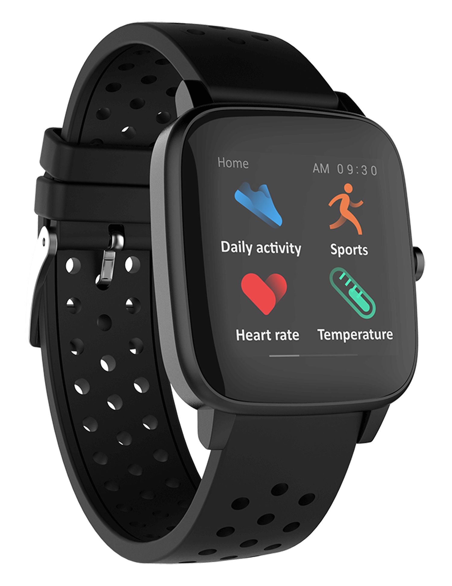 Supersonic Smartwatch with Dynamic Heart Rate, Temperature, Blood Oxygen, and Blood Pressure Monitor by Jupiter Gear