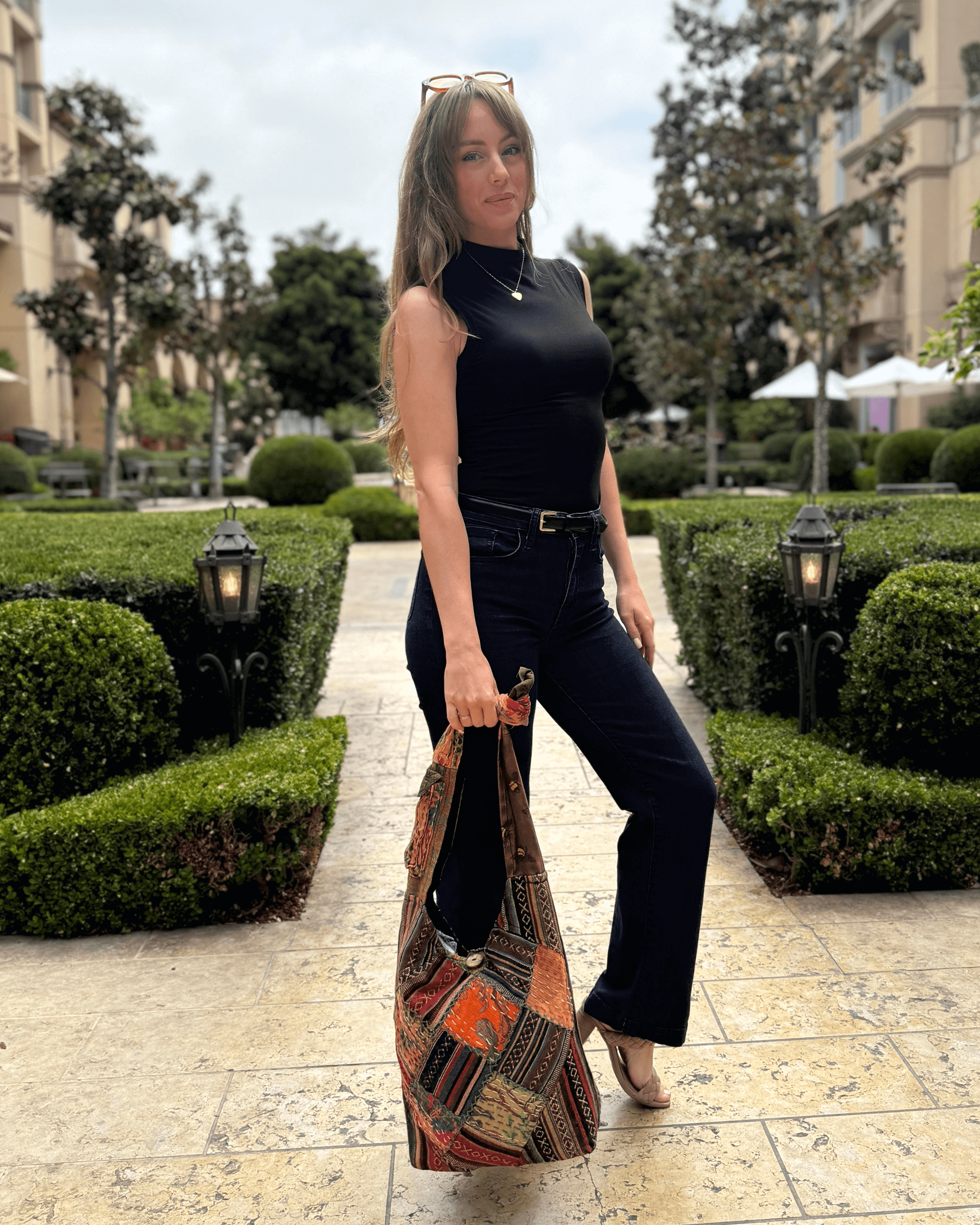 Kathmandu Collection Quilted Patchwork Hobo Bag by Jupiter Gear