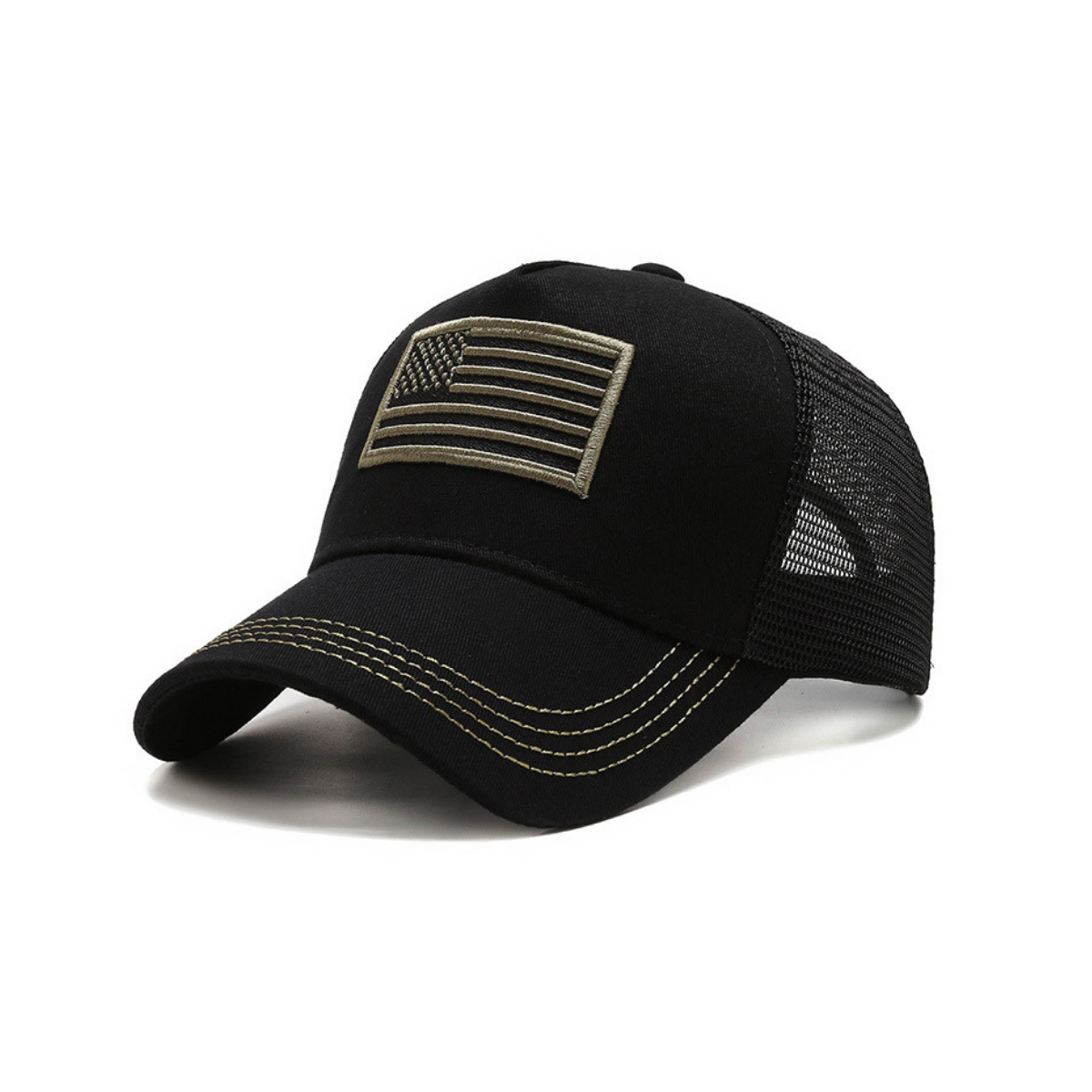 American Flag Trucker Hat with Adjustable Strap by Jupiter Gear