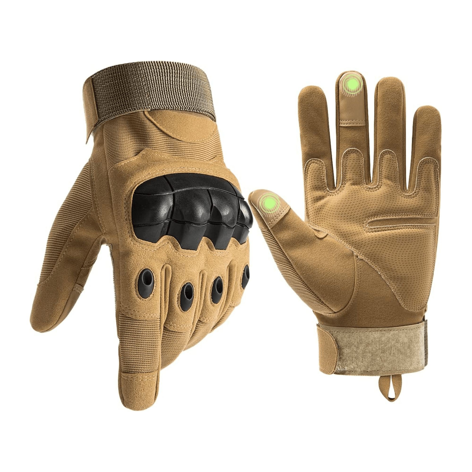 Tactical Military Airsoft Gloves for Outdoor Sports, Paintball, and Motorcycling with Touchscreen Fingertip Capability by Jupiter Gear