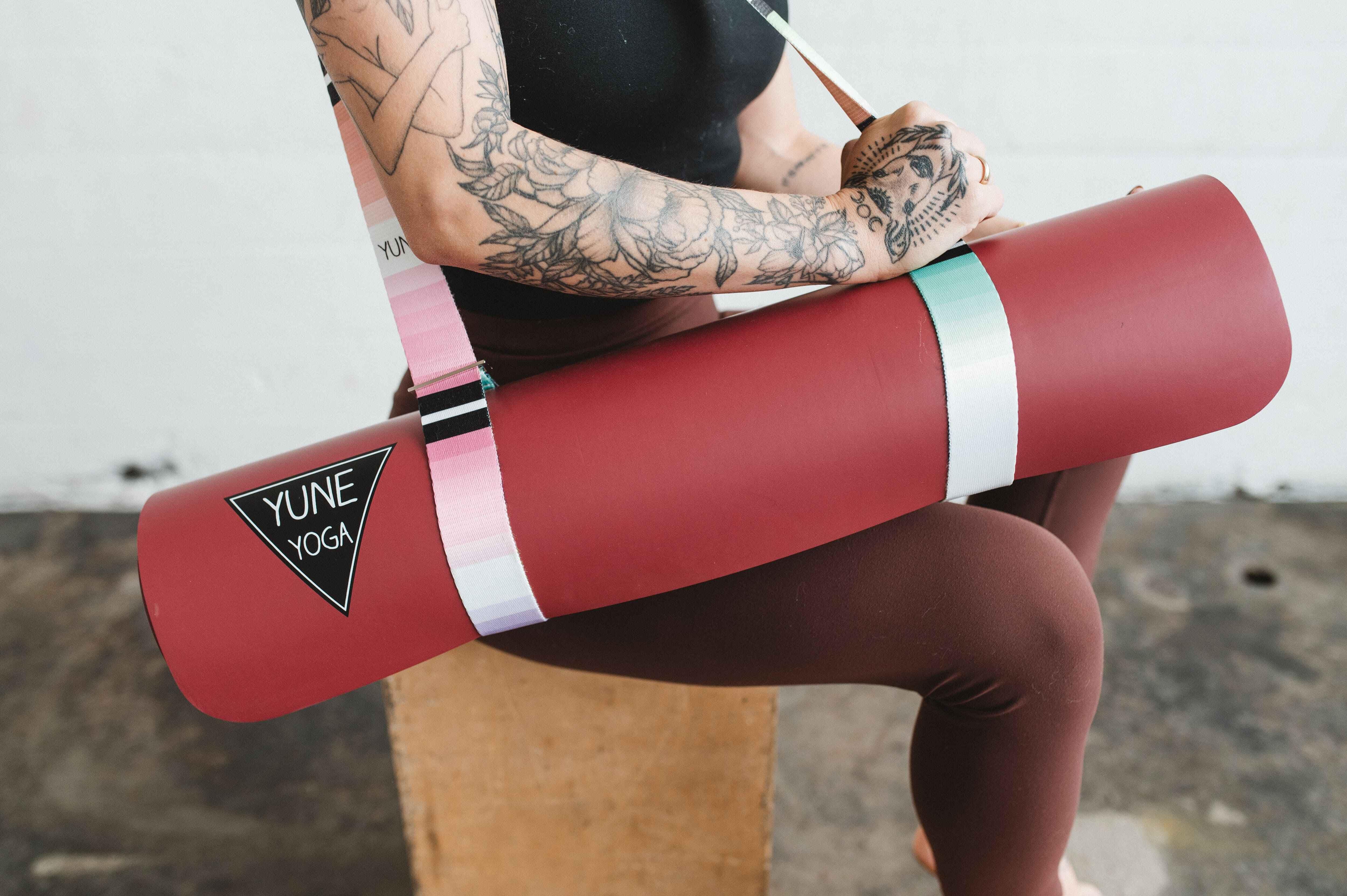 Yoga Strap | Stretching Strap | Metal Buckles | Multi Color | Yune Yoga | The Helena - Yune Yoga