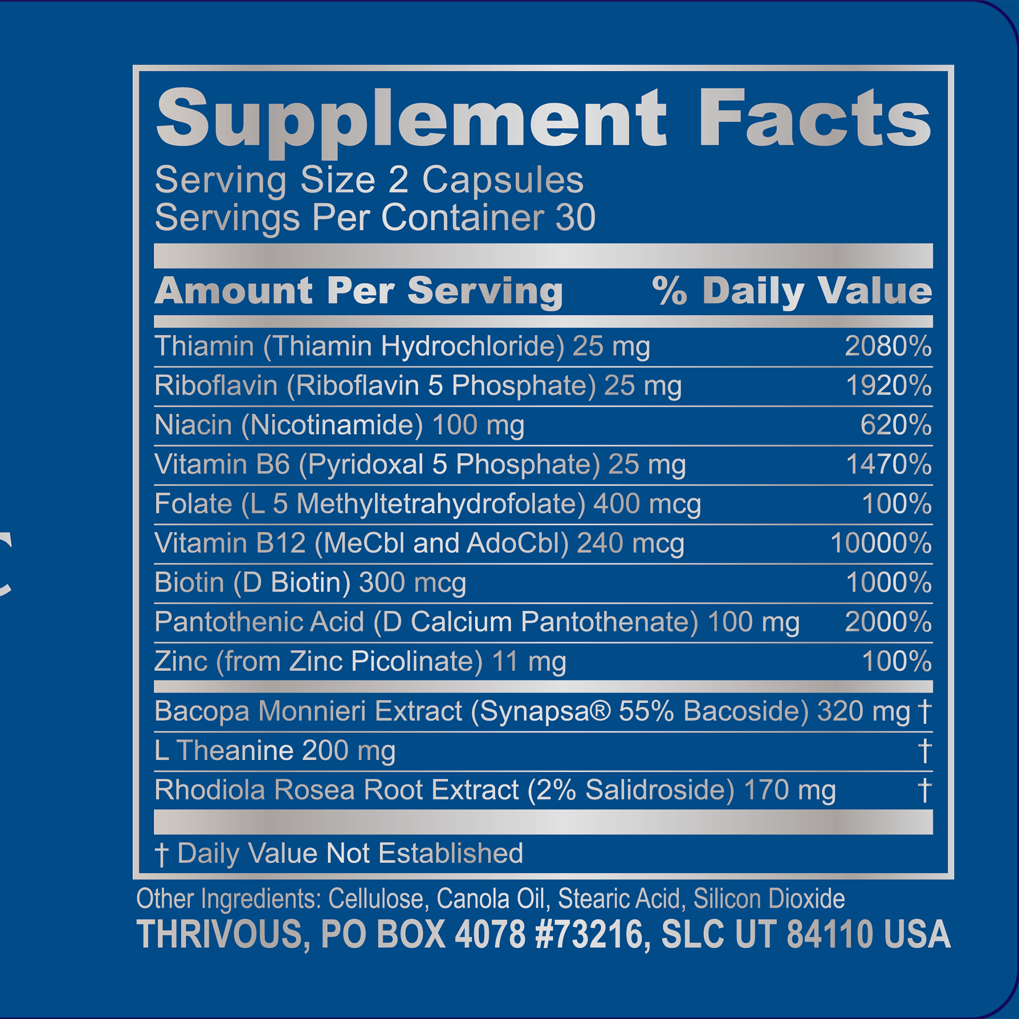 Nootropic Stack by Thrivous