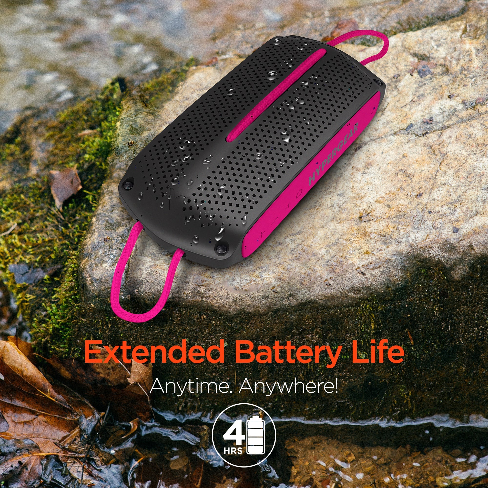 HyperGear Wave Water Resistant Wireless Speaker with Extended Battery Life by Jupiter Gear