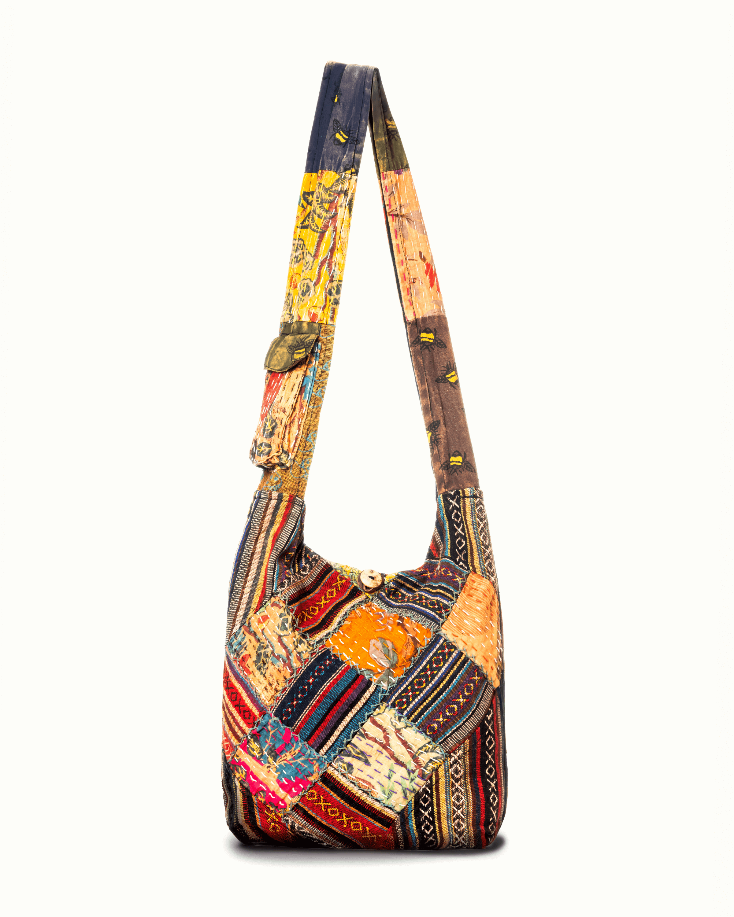 Kathmandu Collection Quilted Patchwork Hobo Bag by Jupiter Gear