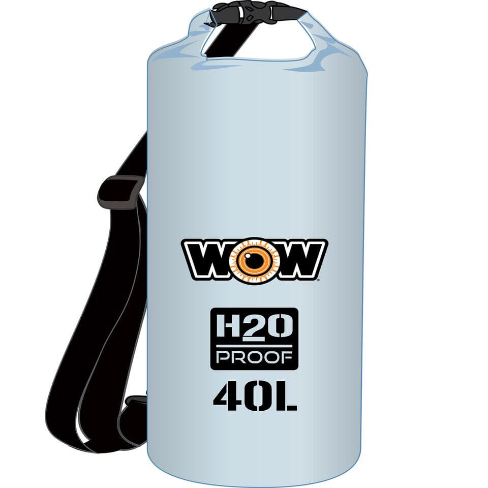 WOW Sports H2O Proof 40L Drybag Clear (18-5100C) by Jupiter Gear