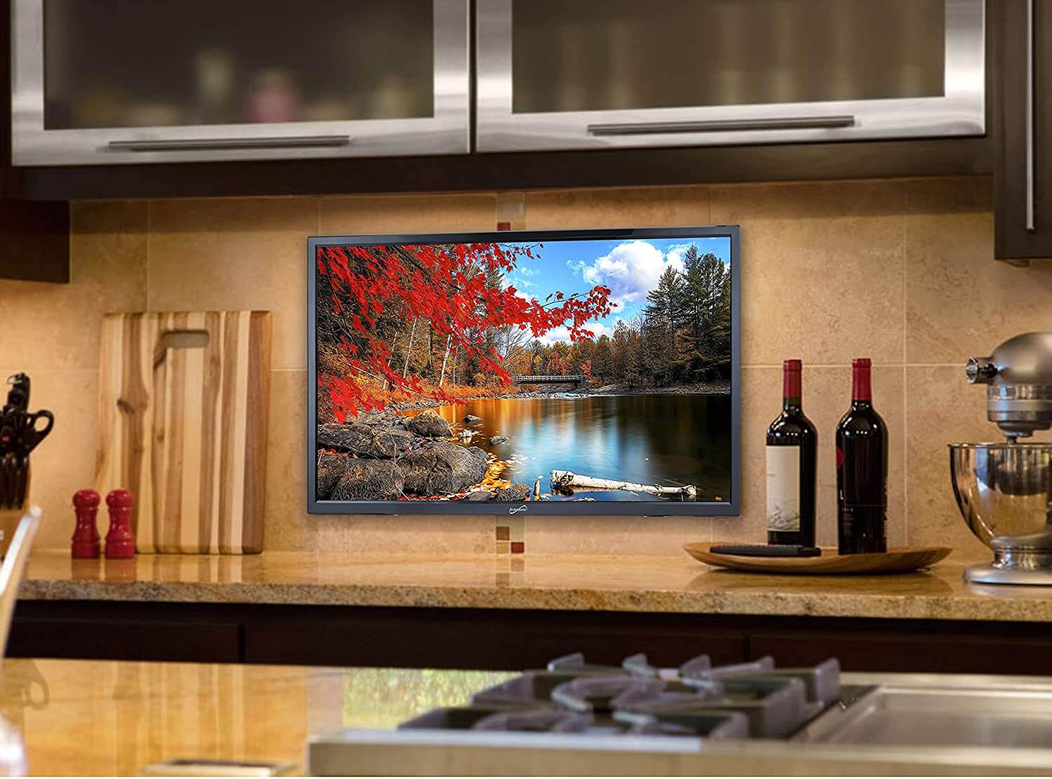 19" Supersonic 12 Volt AC/DC LED HDTV with DVD Player, USB, SD Card Reader and HDMI by Jupiter Gear