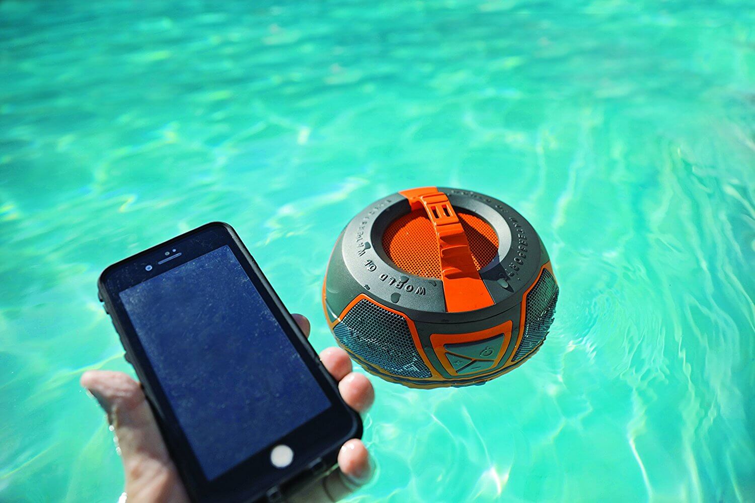 WOW Sports WOW-SOUND Floating Waterproof Stereo Bluetooth Speaker by Jupiter Gear