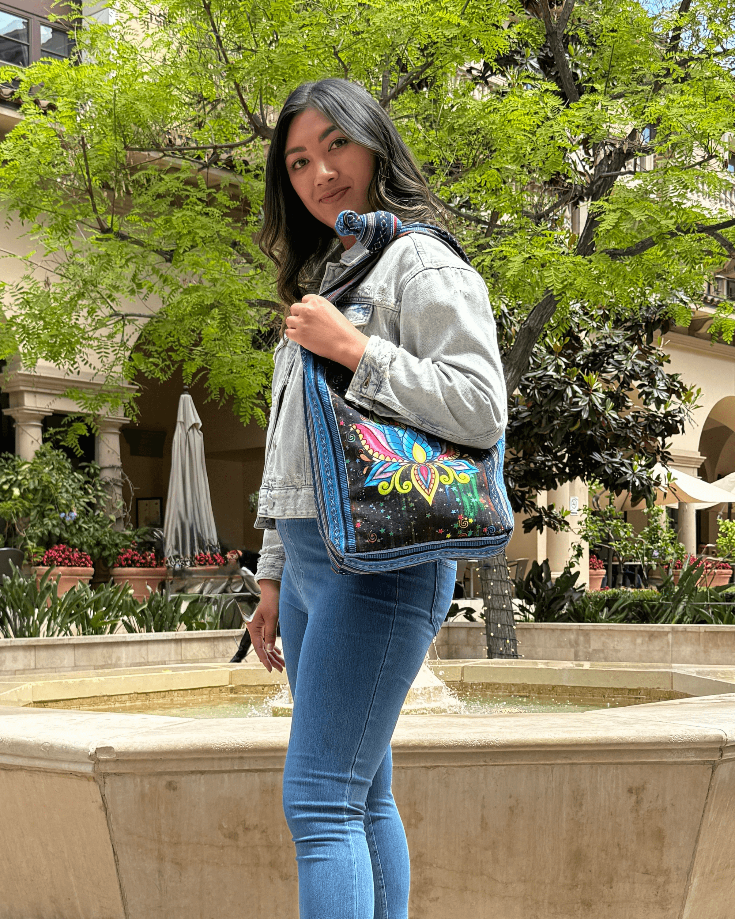 Kathmandu Collection Lotus Handmade Hobo Bag by Jupiter Gear