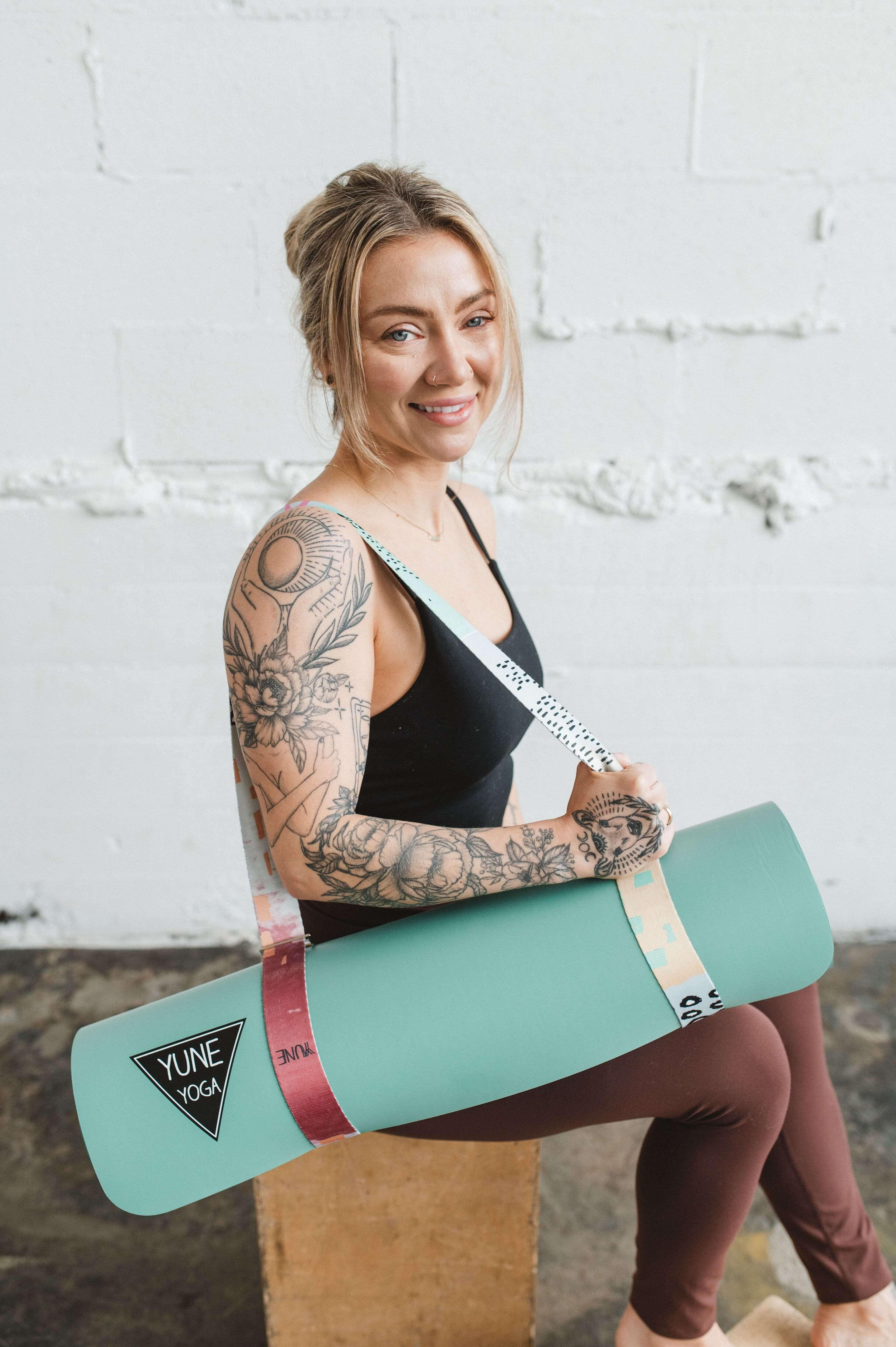 Yoga Strap | Stretching Strap | Metal Buckles | Multi Color | Yune Yoga | The Hemlock - Yune Yoga